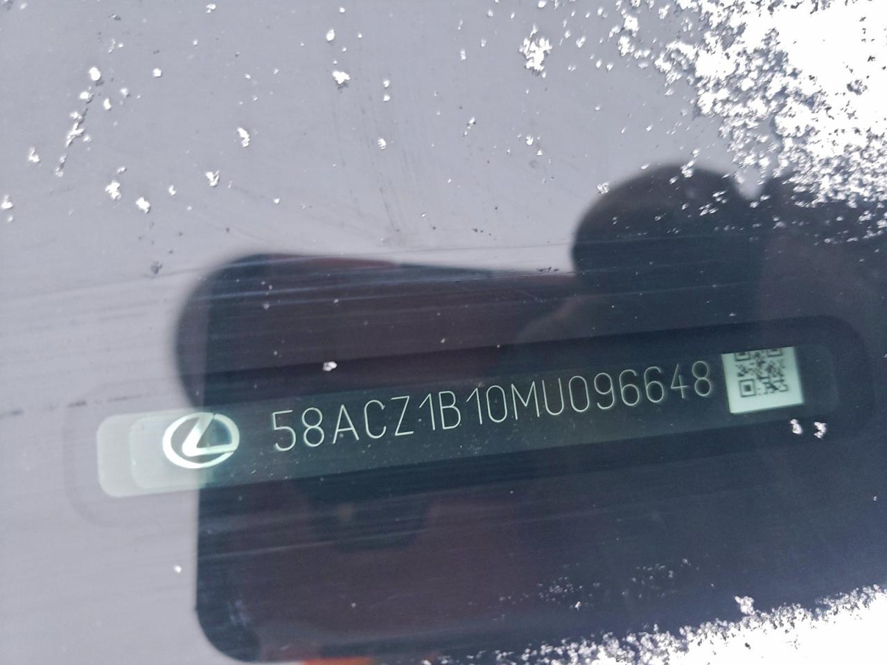 2021 Lexus Es 350 Base VIN: 58ACZ1B10MU096648 Lot: 95123705