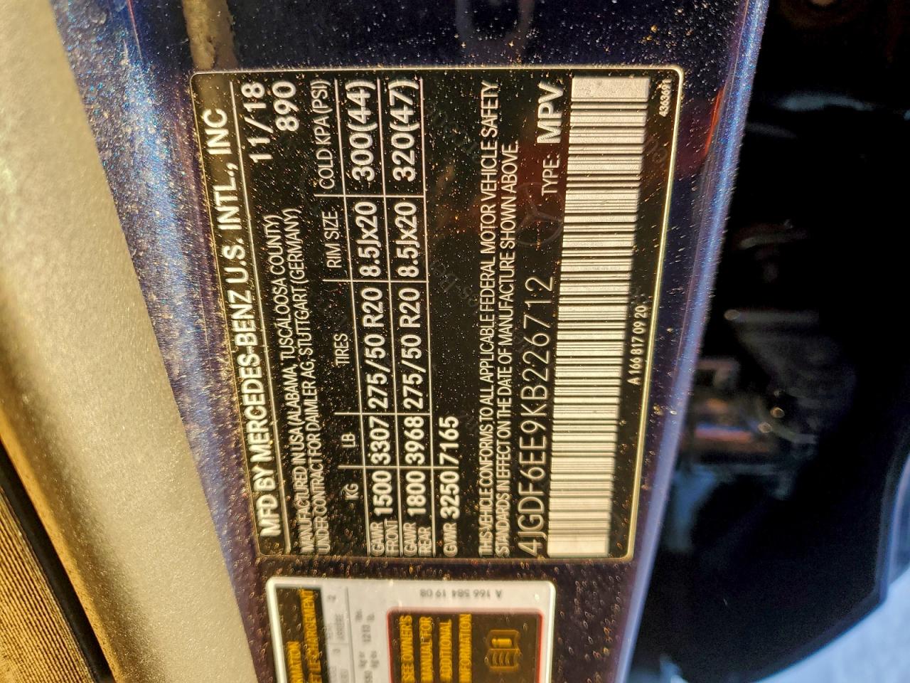 Фото: 4JGDF6EE9KB226712