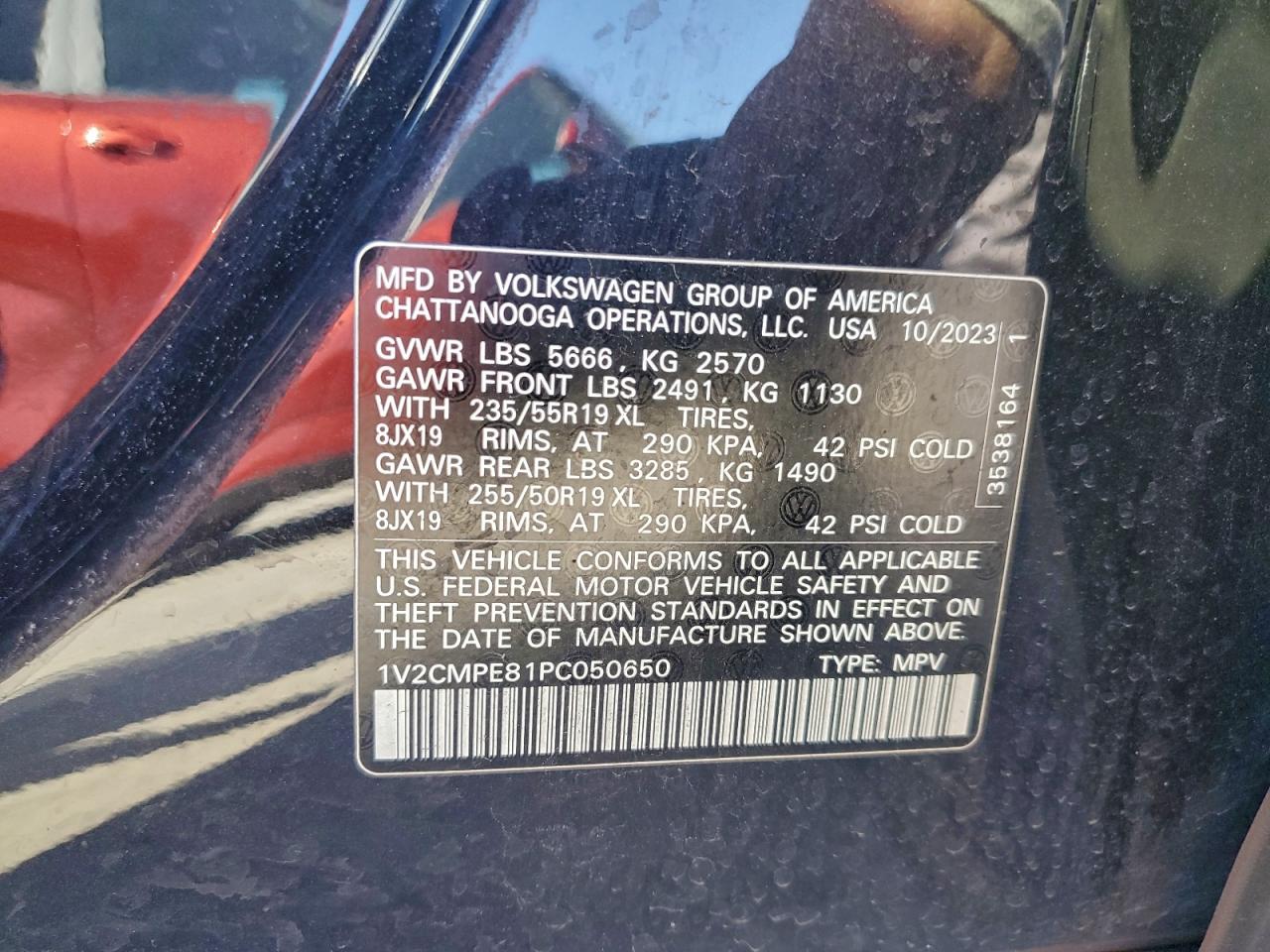 2023 Volkswagen Id.4 Pro VIN: 1V2CMPE81PC050650 Lot: 94352195