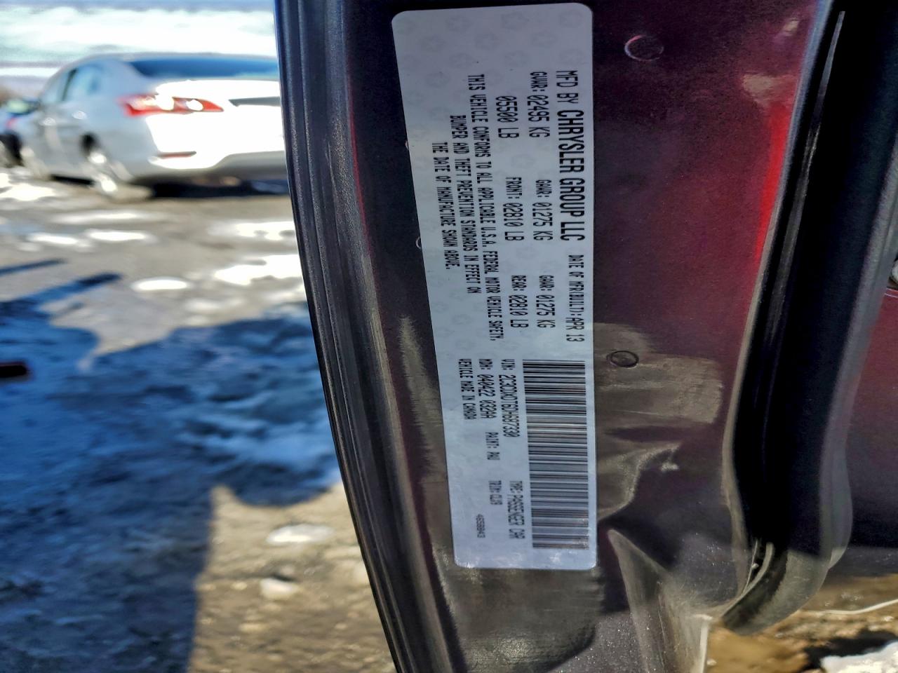 2013 Dodge Charger R/T VIN: 2C3CDXDT6DH687330 Lot: 94988535