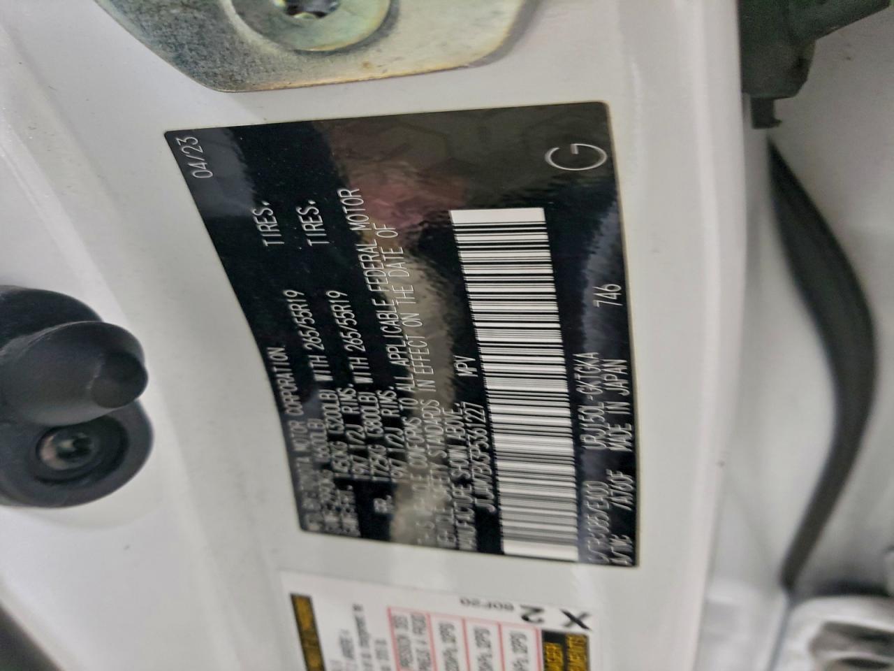 2023 Lexus Gx 460 VIN: JTJAM7BX3P5361227 Lot: 94257245