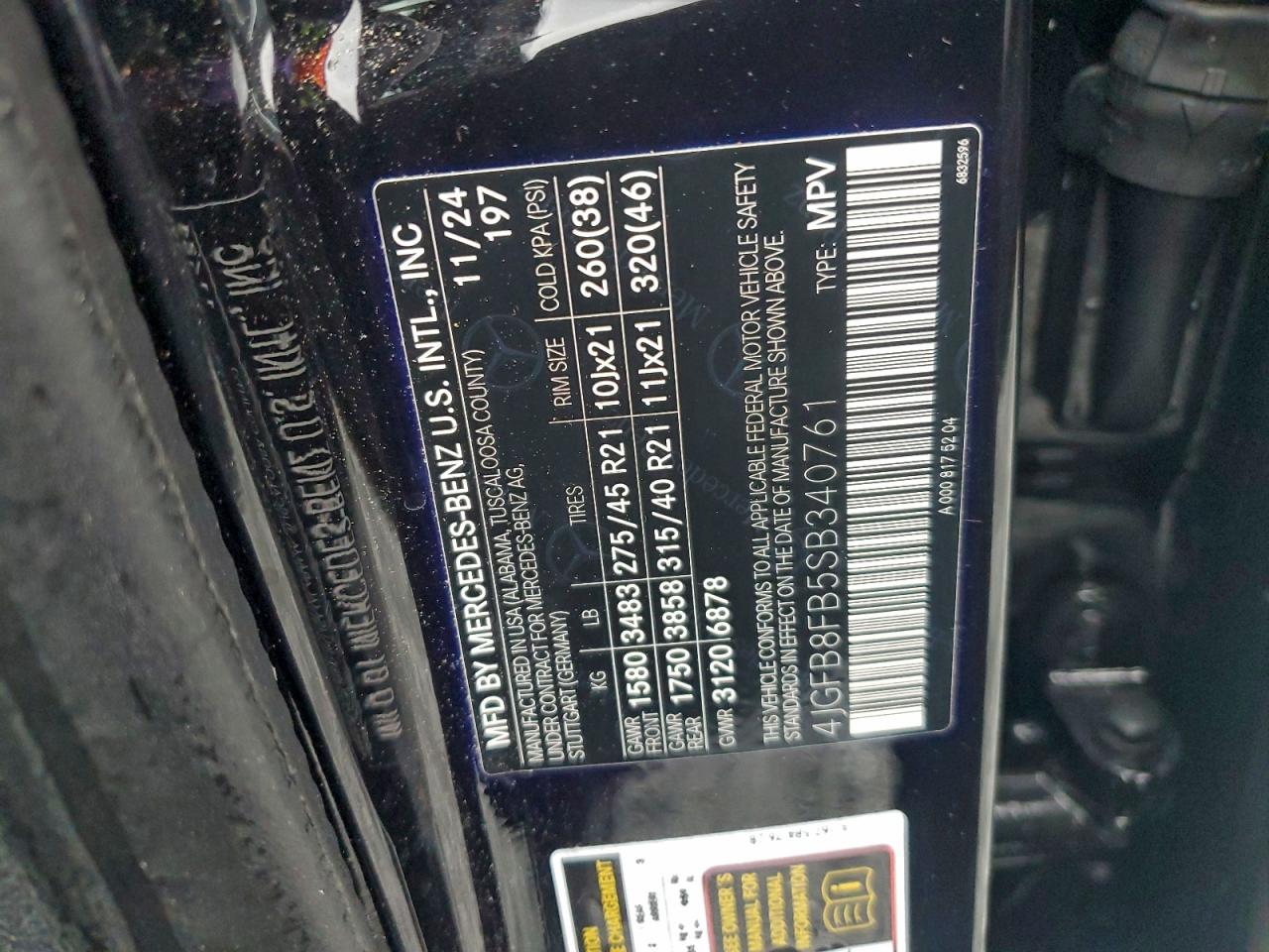 Фото: 4JGFB8FB5SB340761