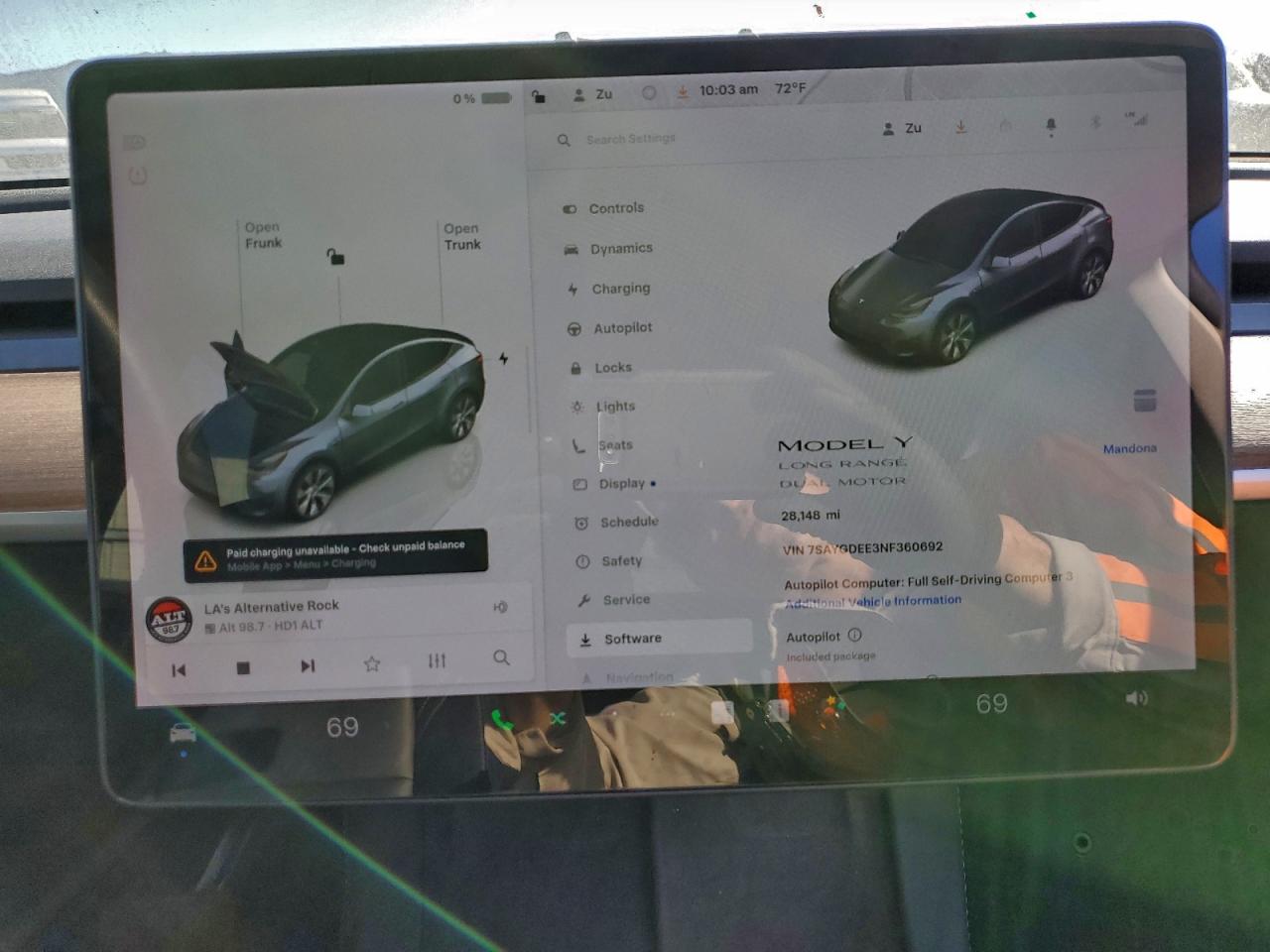 2022 Tesla Model Y VIN: 7SAYGDEE3NF360692 Lot: 92936175