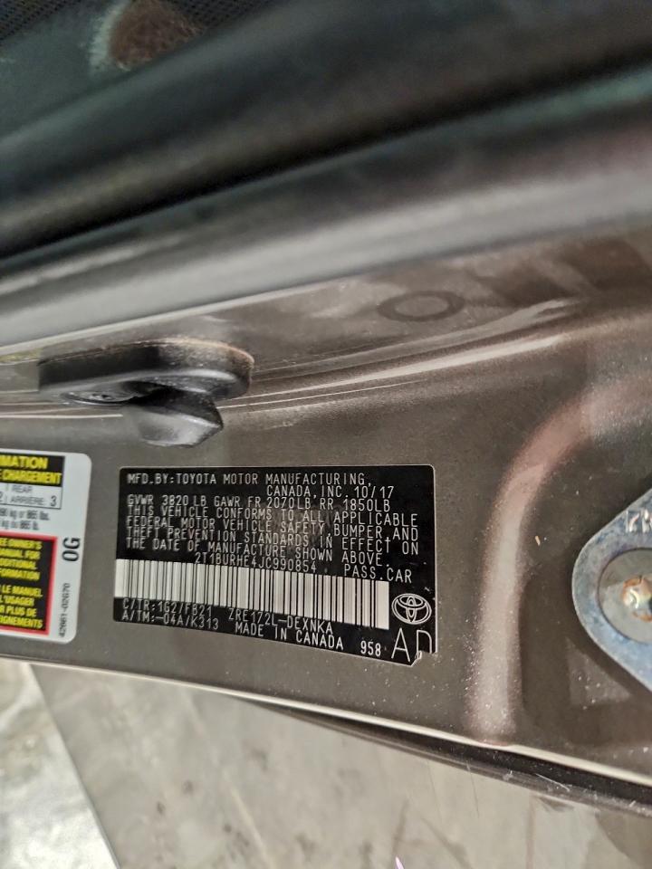 2018 Toyota Corolla L VIN: 2T1BURHE4JC990854 Lot: 94451085