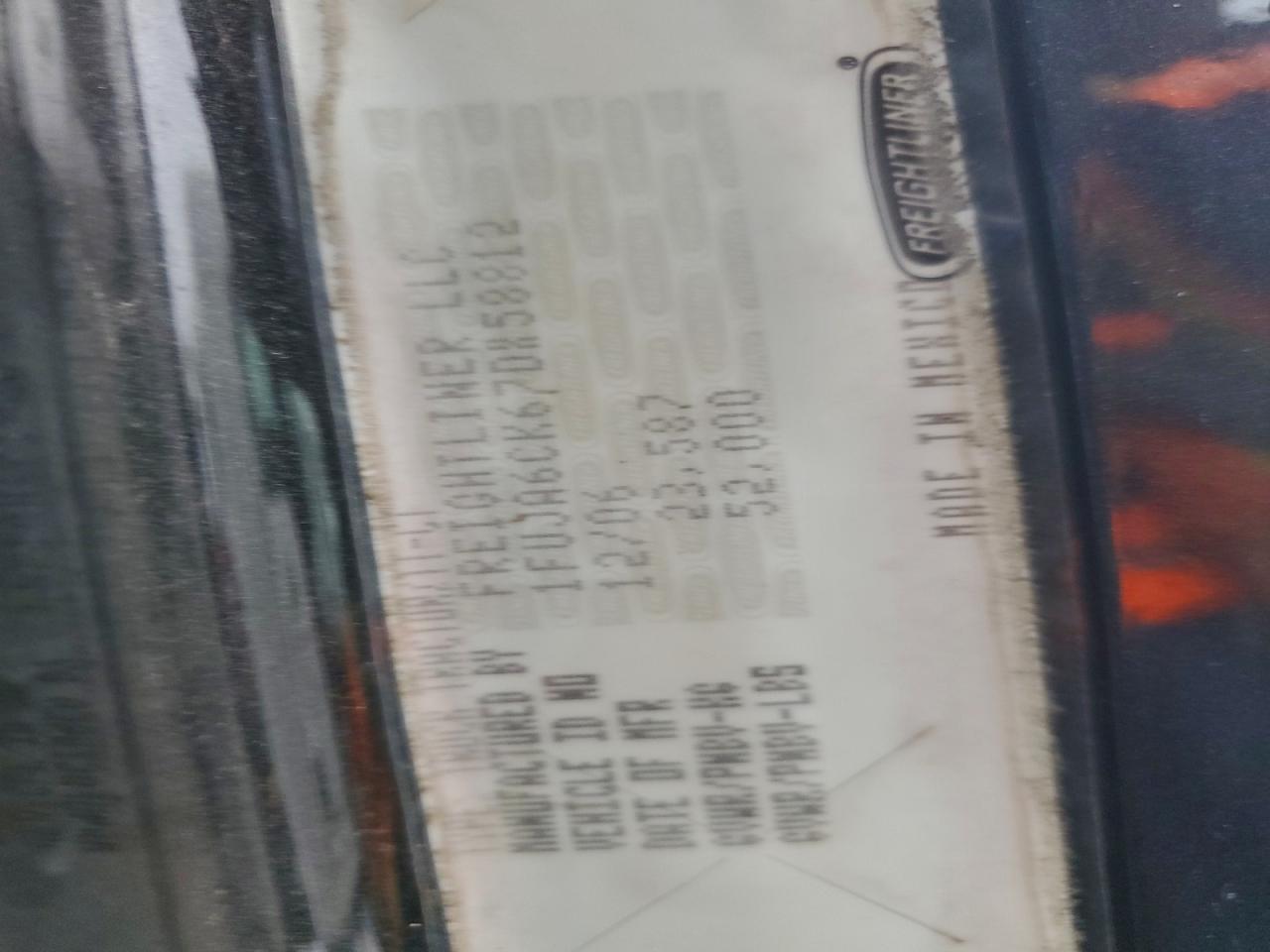 2007 Freightliner Columbia VIN: 1FUJA6CK67DX58812 Lot: 95768365