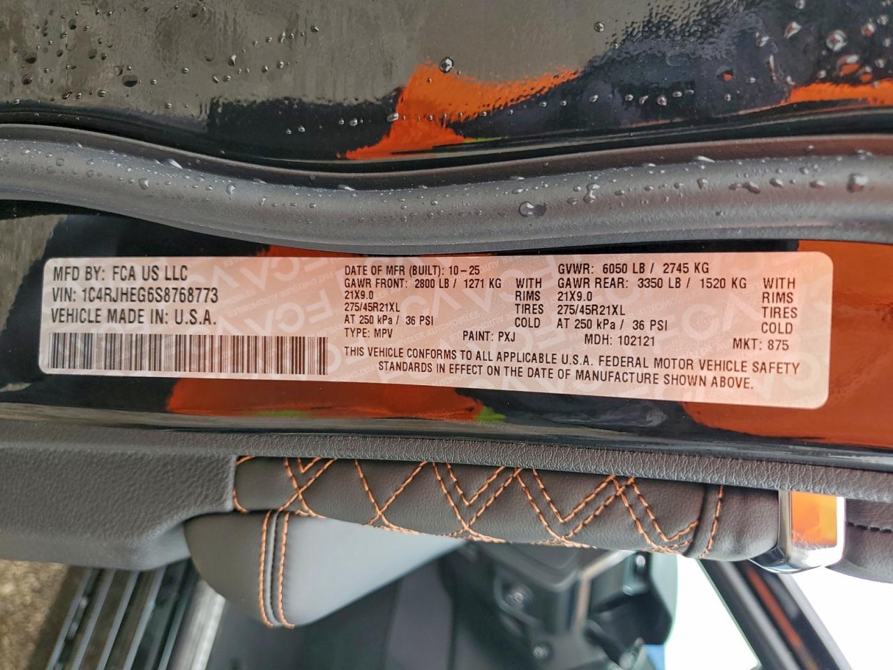 2025 Jeep Grand Cherokee Summit VIN: 1C4RJHEG6S8768773 Lot: 94971235