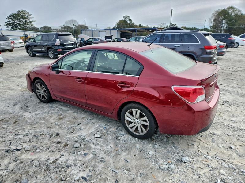  SUBARU IMPREZA 2016 Red