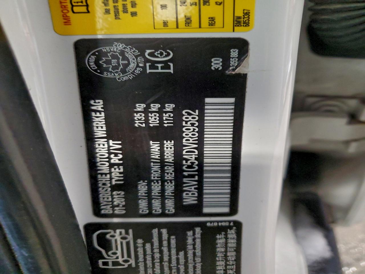 2013 BMW X1 xDrive28I VIN: WBAVL1C54DVR89582 Lot: 95067705