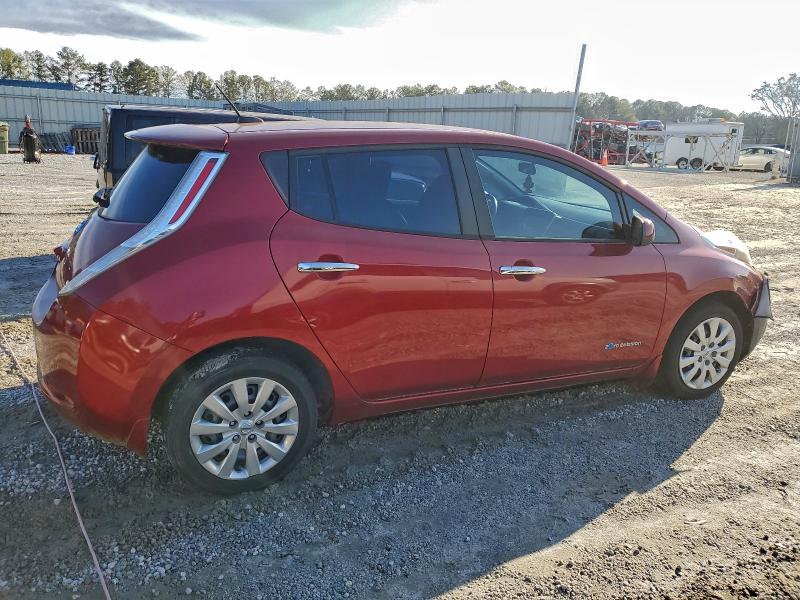  NISSAN LEAF 2015 Burgundy