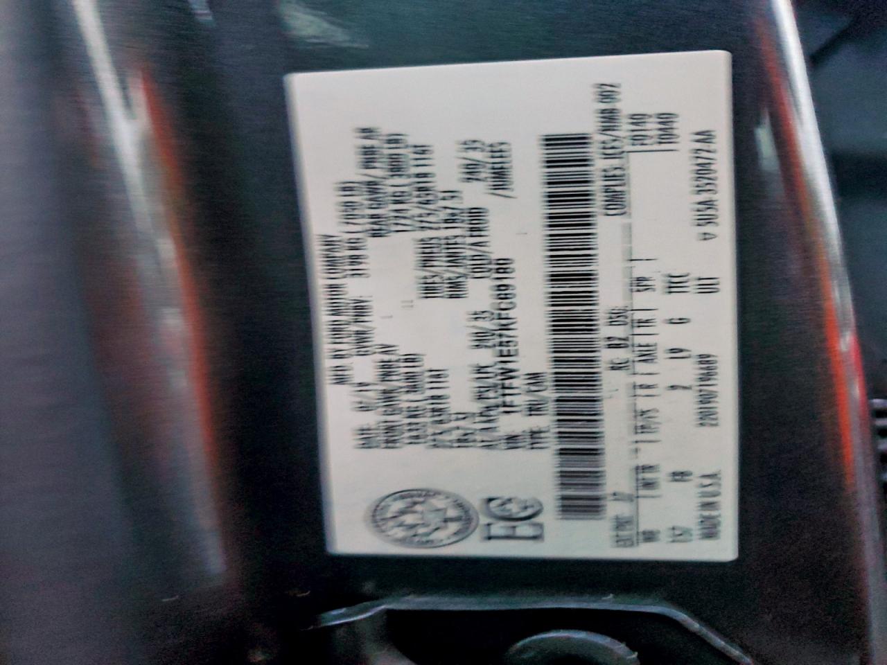 2019 Ford F150 Supercrew VIN: 1FTFW1E57KFC69180 Lot: 93017075