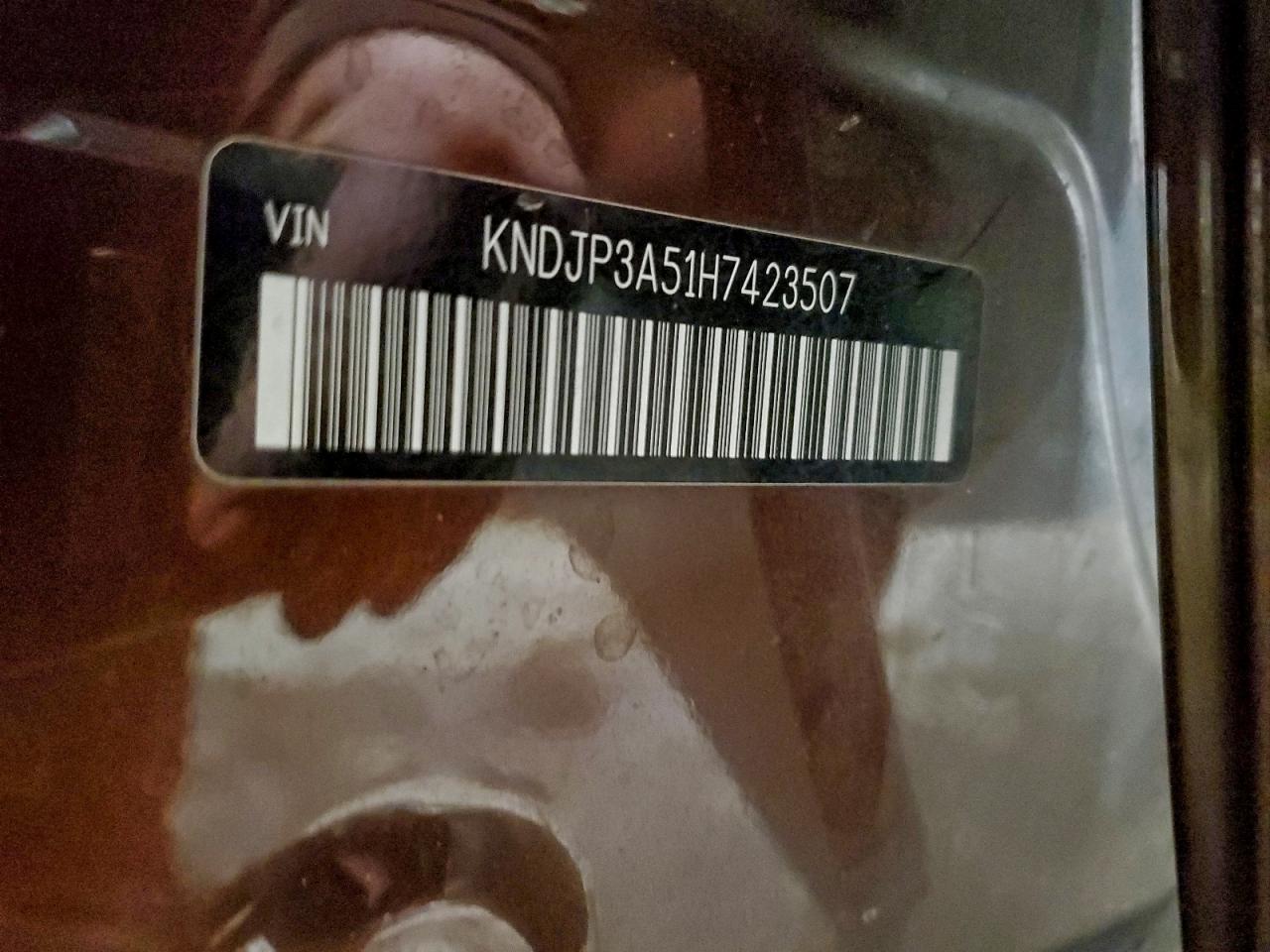 2017 Kia Soul + VIN: KNDJP3A51H7423507 Lot: 95065975