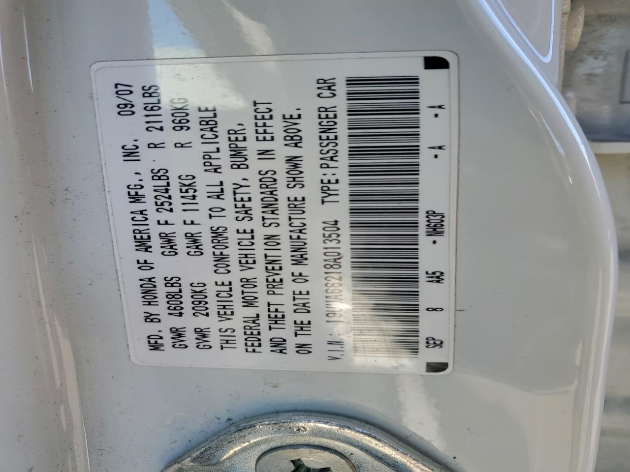 2008 Acura Tl VIN: 19UUA66218A013504 Lot: 95388495