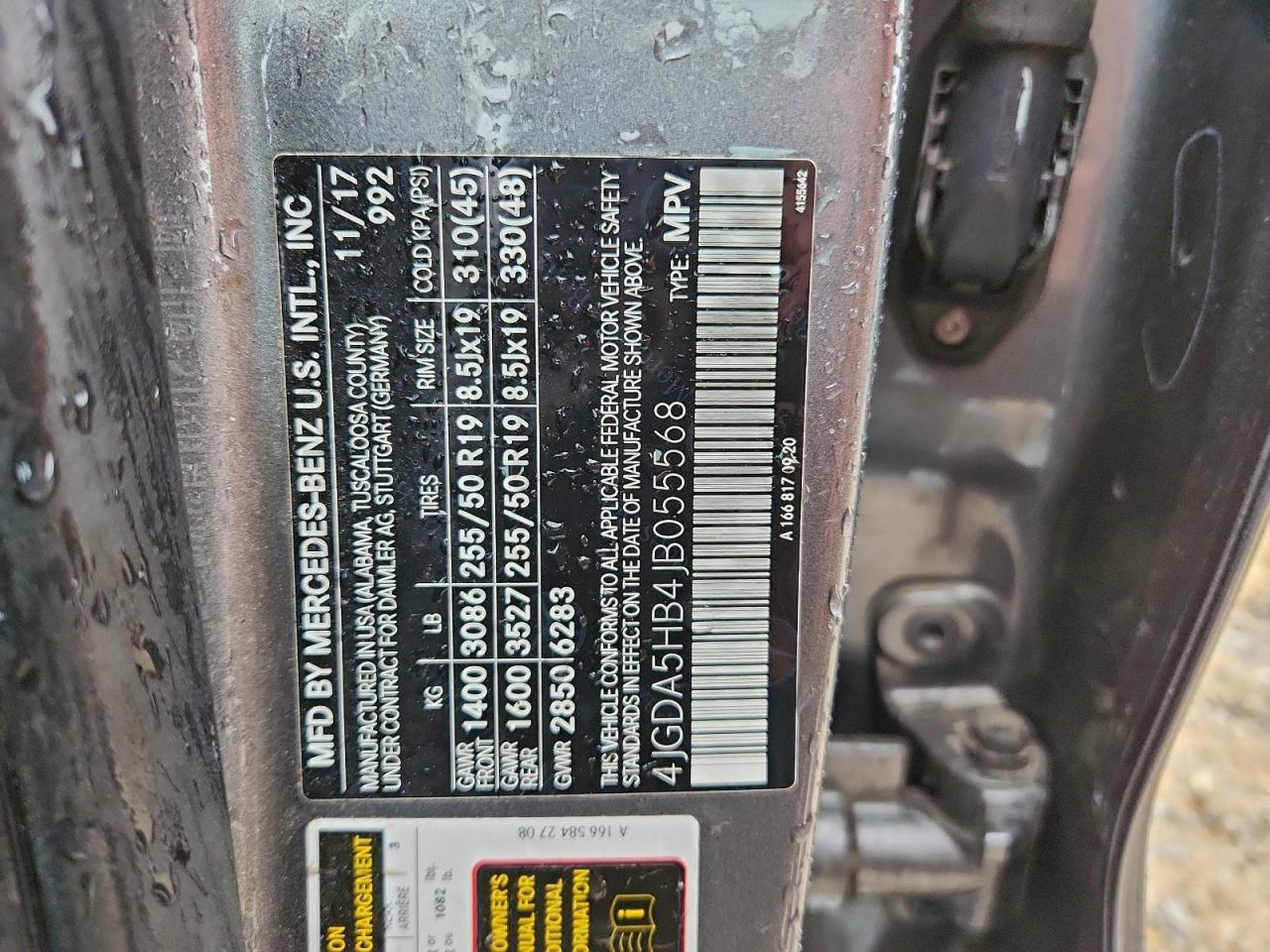 2018 Mercedes-Benz Gle 350 4Matic VIN: 4JGDA5HB4JB055568 Lot: 94772845