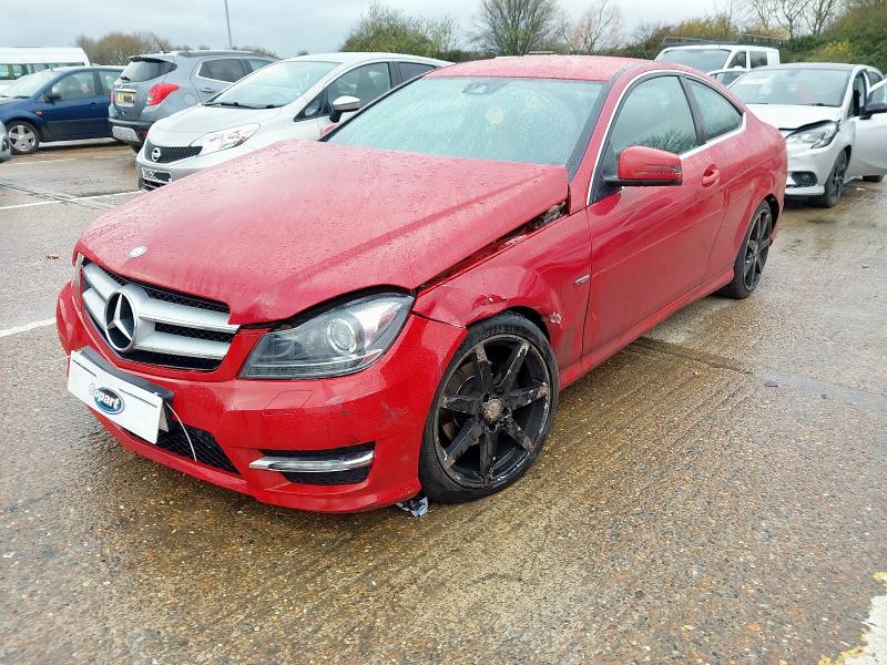 2011 MERCEDES-BENZ C CLASS C180 BLUEEFFICIENCY AMG SPORT EDITION 125 2DR AUTO for sale at Copart SANDWICH
