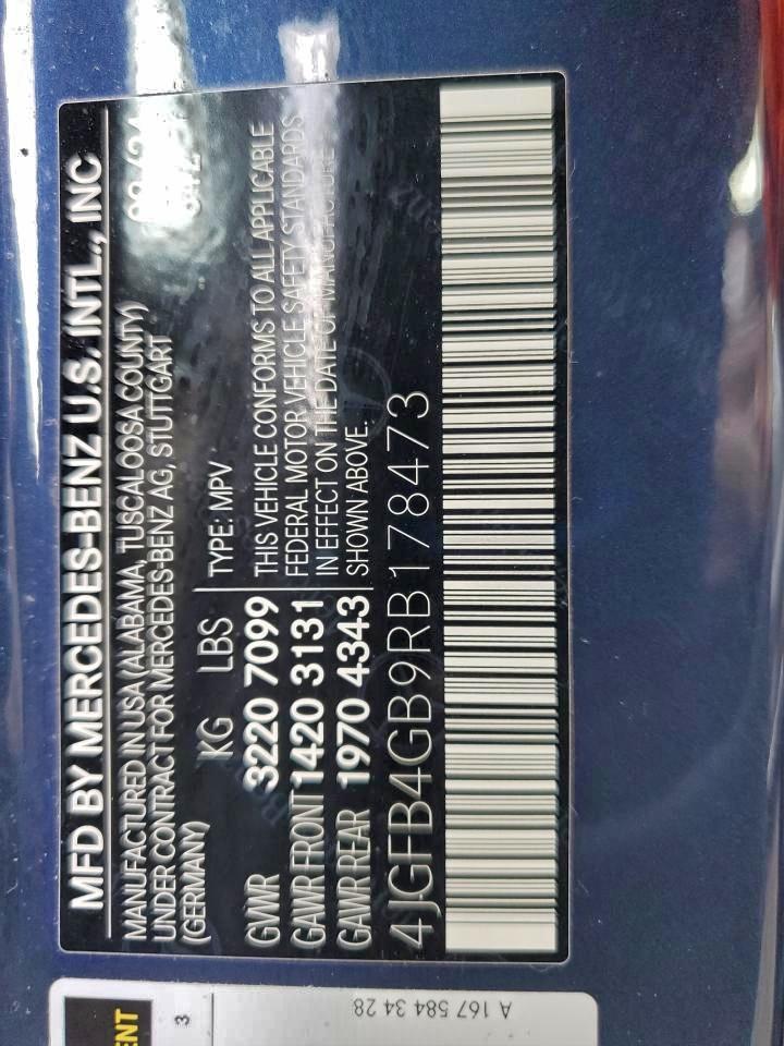 2024 Mercedes-Benz Gle 450E 4Matic VIN: 4JGFB4GB9RB178473 Lot: 95738325