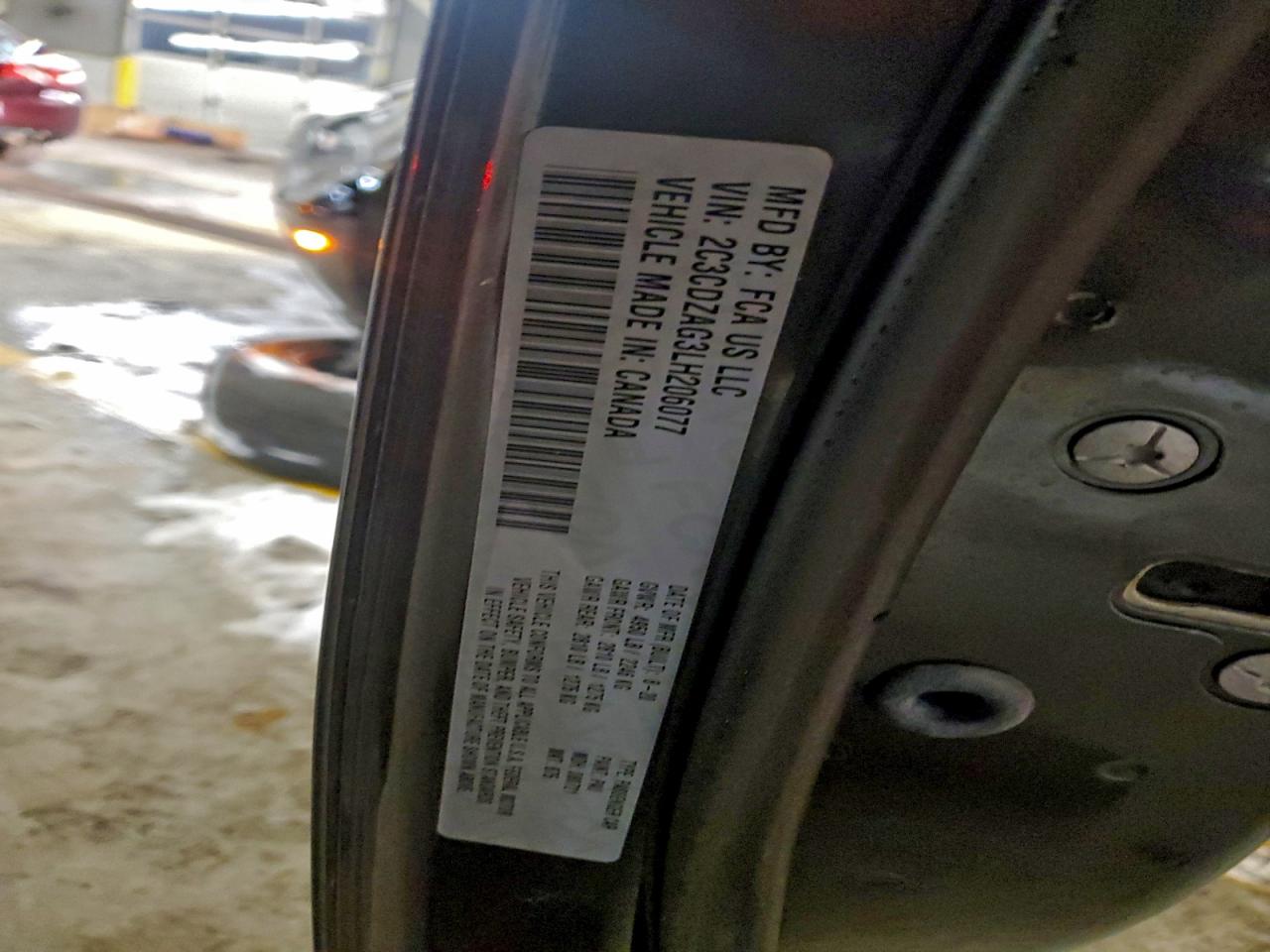 2020 Dodge Challenger Sxt VIN: 2C3CDZAG3LH206077 Lot: 93497095