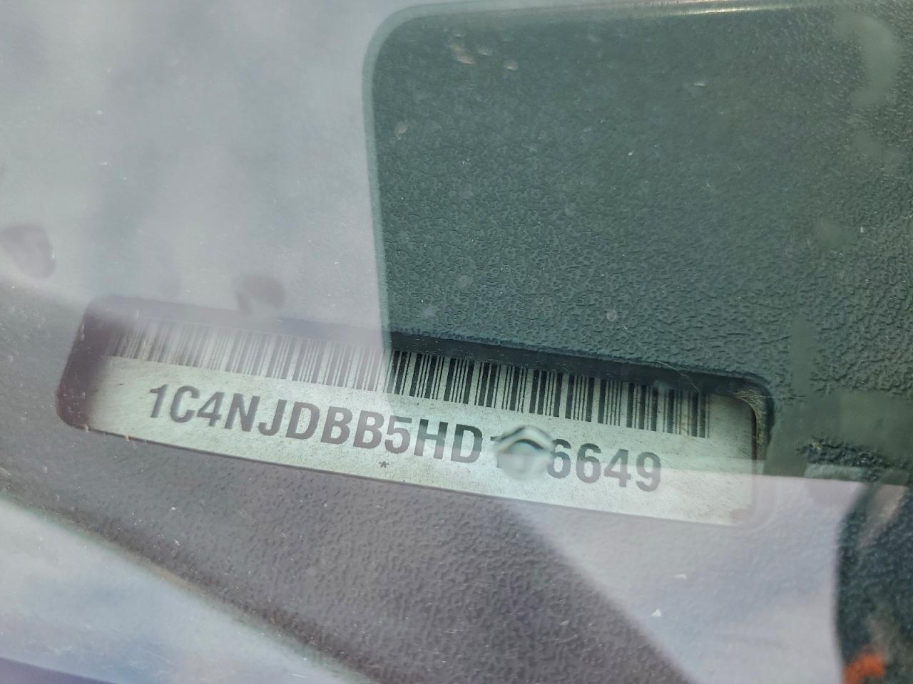 2017 Jeep Compass Sport VIN: 1C4NJDBB5HD106649 Lot: 94763675