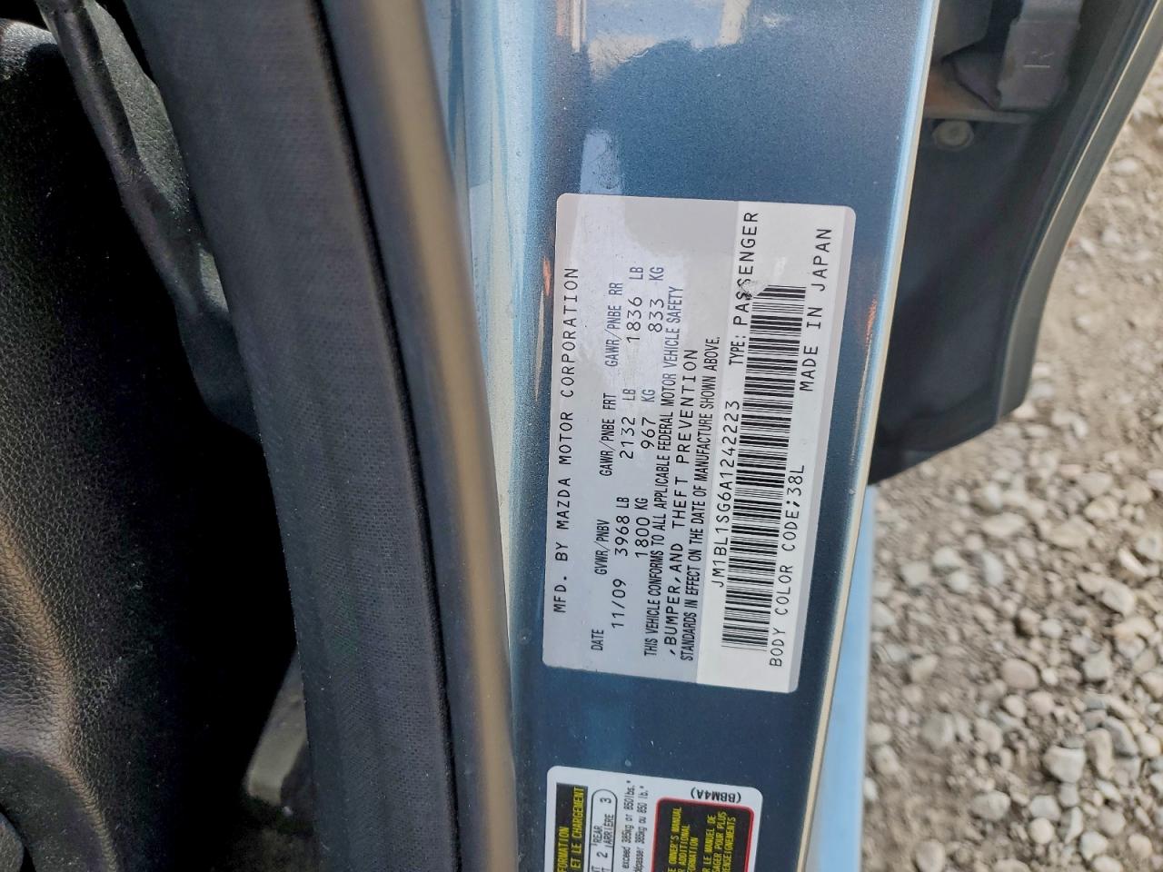 2010 Mazda 3 I VIN: JM1BL1SG6A1242223 Lot: 96441145