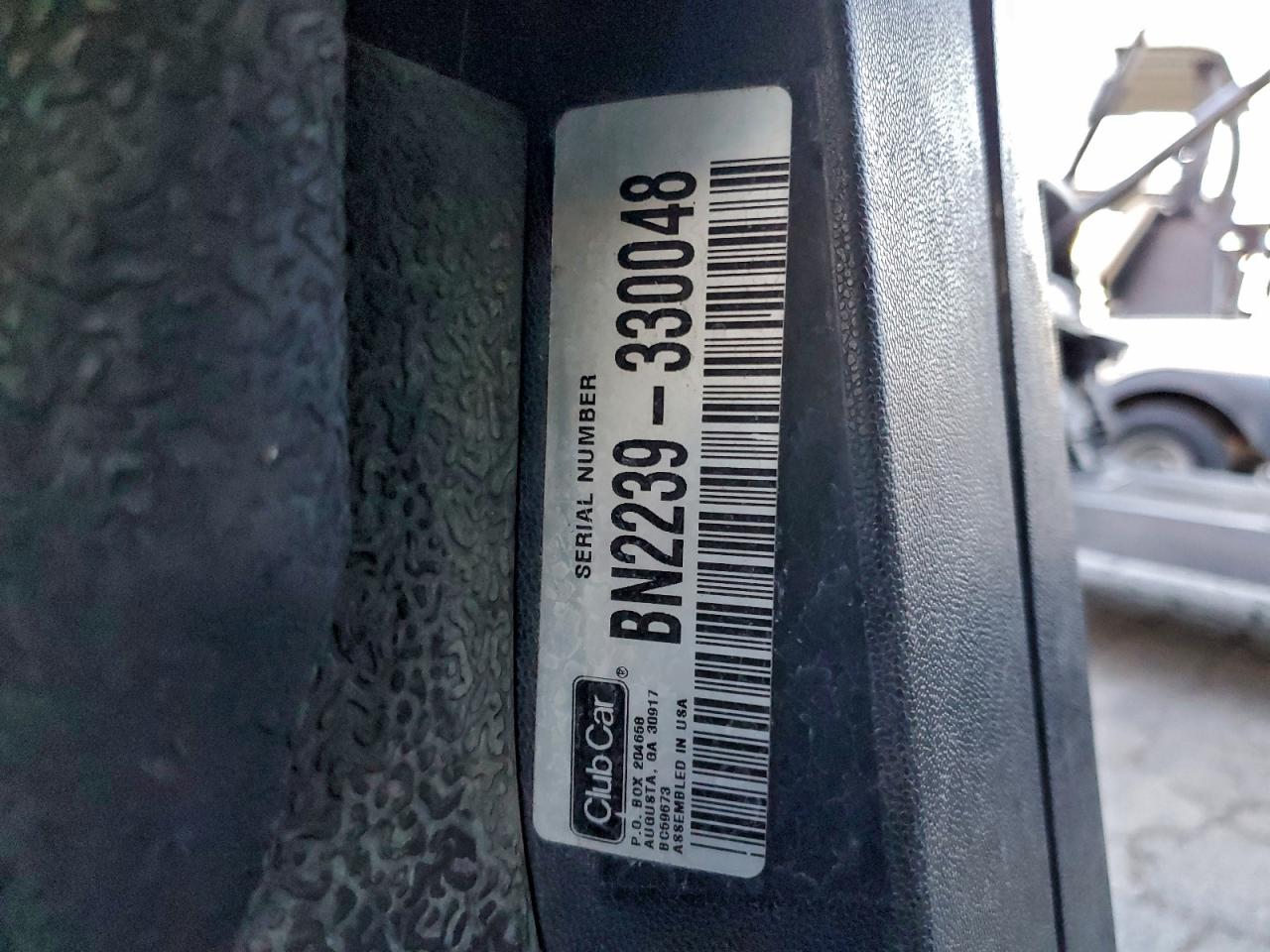 2022 Club Car Tempo Fla VIN: BN2239330048 Lot: 95176625