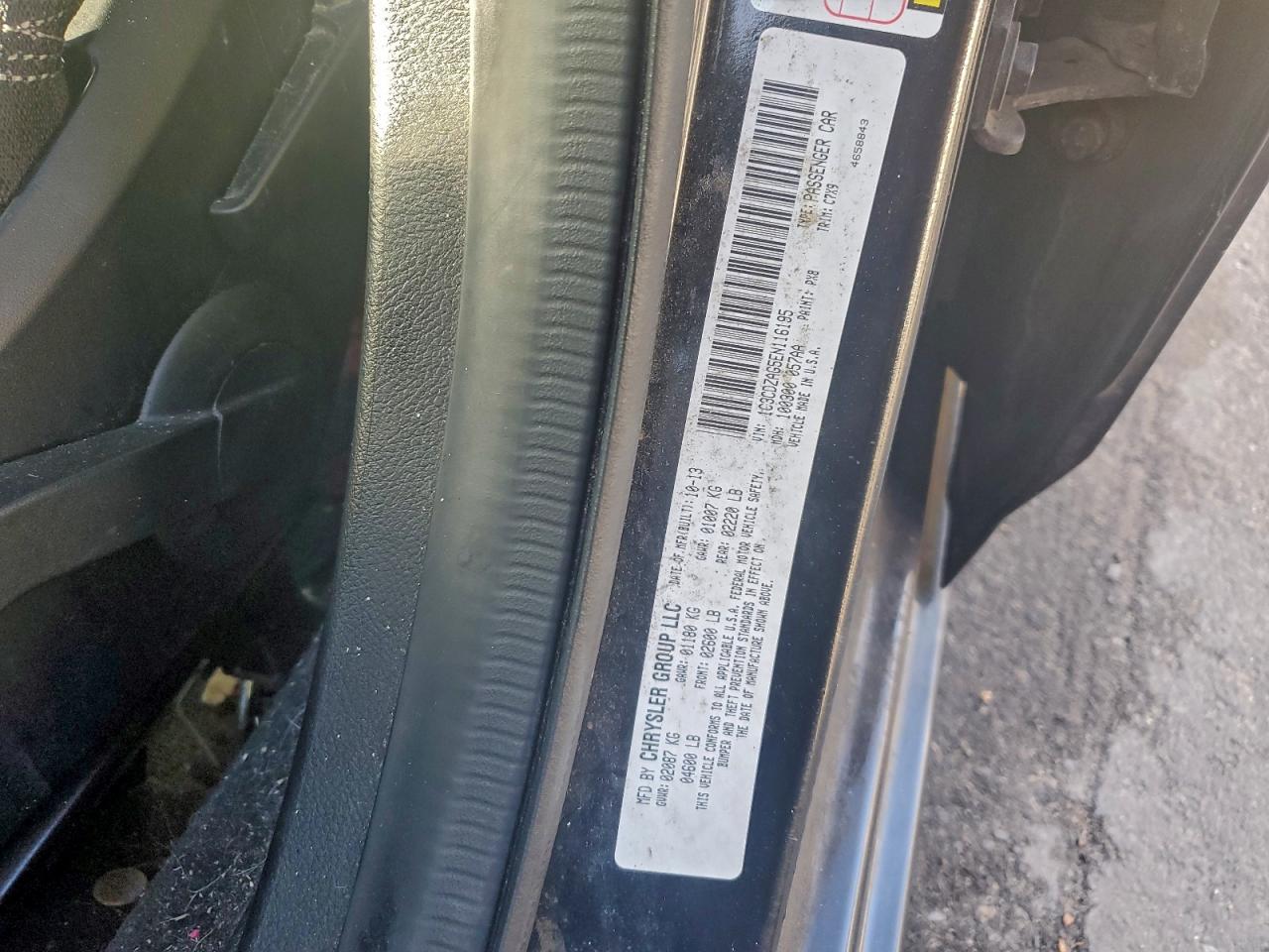 2014 Dodge Avenger Se VIN: 1C3CDZAG5EN116195 Lot: 94510605