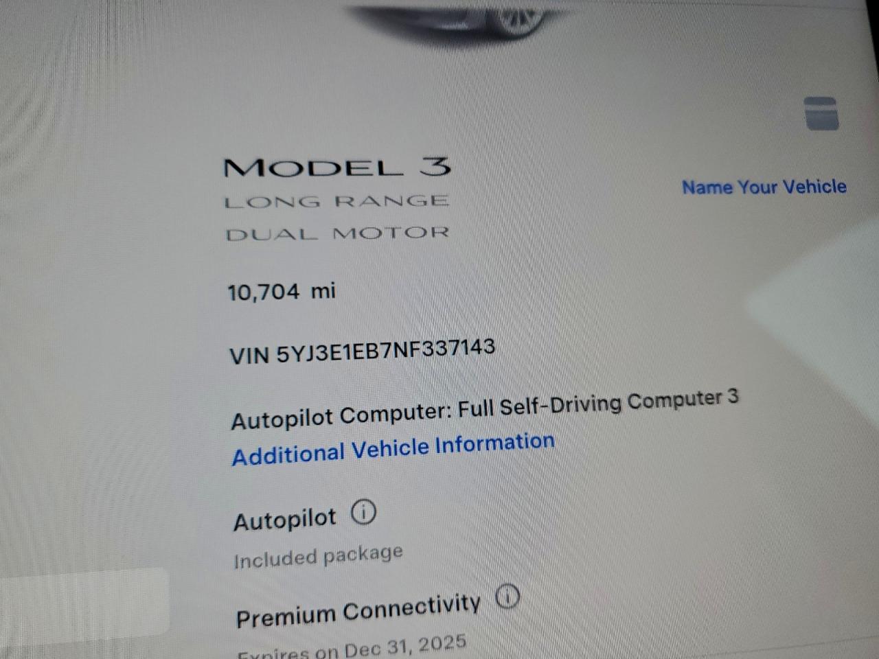 2022 Tesla Model 3 VIN: 5YJ3E1EB7NF337143 Lot: 95184295