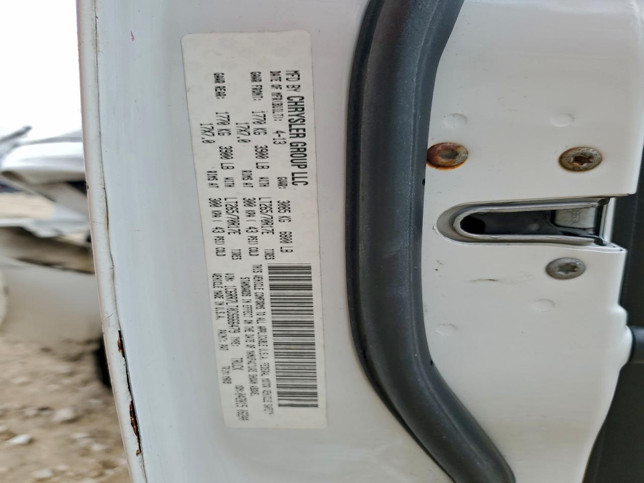 2013 Ram 1500 Slt VIN: 1C6RR7LT0DS666479 Lot: 94866705