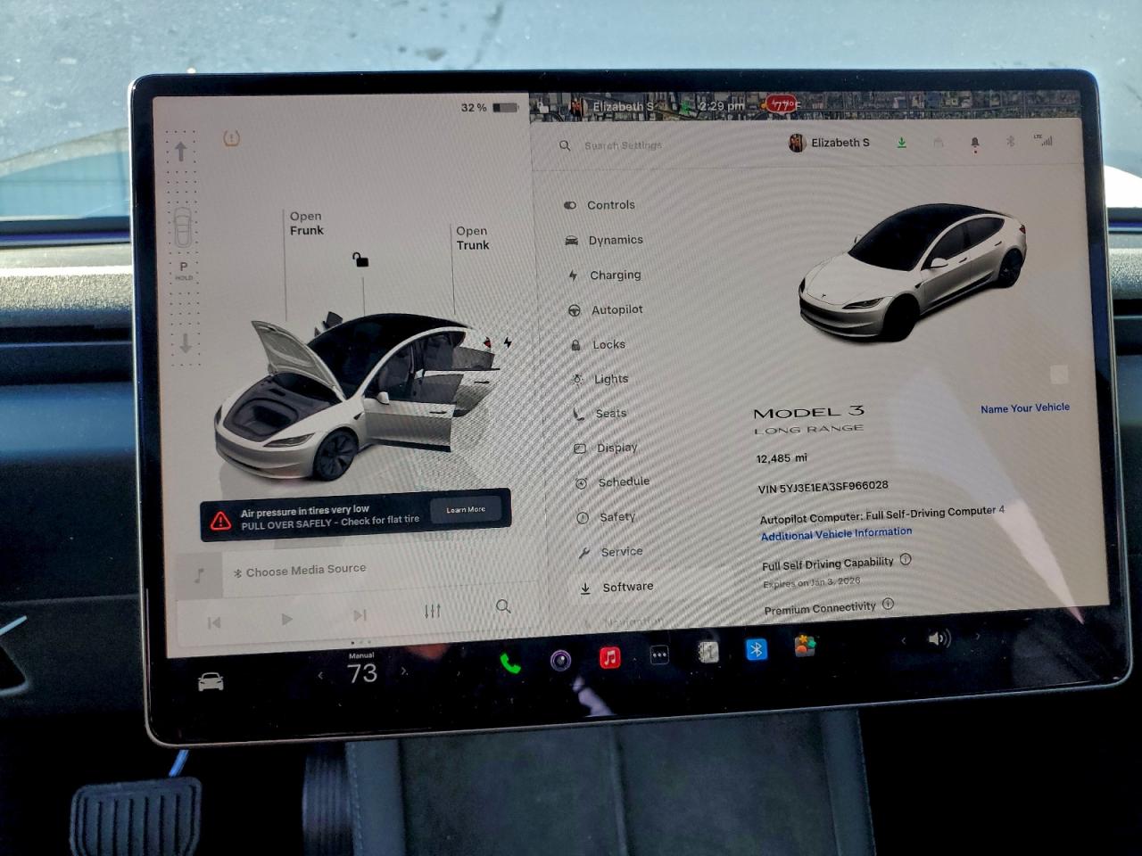 2025 Tesla Model 3 VIN: 5YJ3E1EA3SF966028 Lot: 95467905