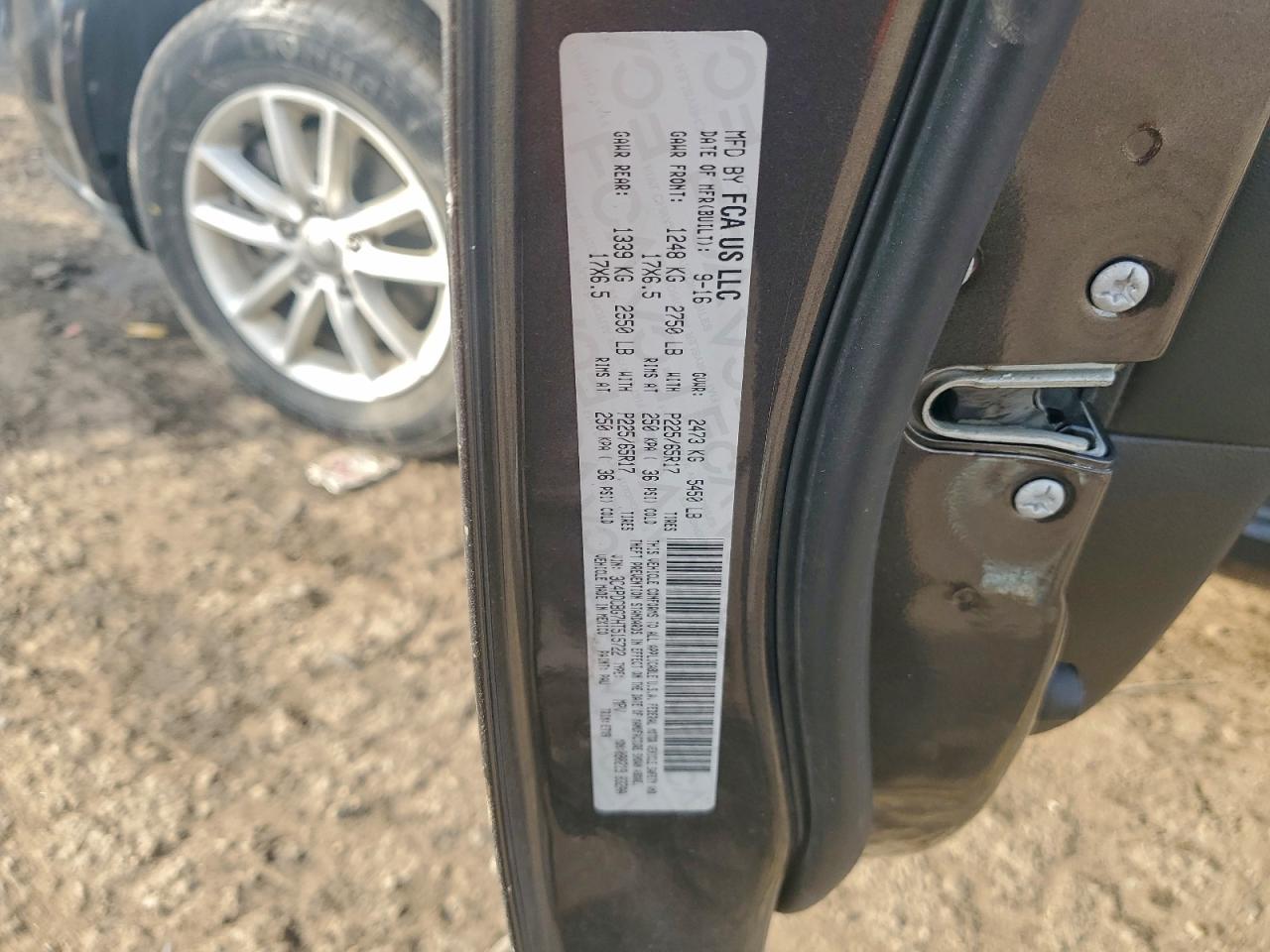 2017 Dodge Journey Sxt VIN: 3C4PDCBG7HT515722 Lot: 96809015