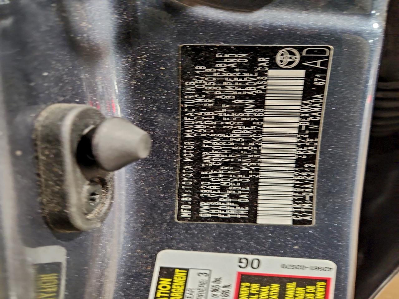 2019 Toyota Corolla L VIN: 2T1BURHE2KC176168 Lot: 94991925