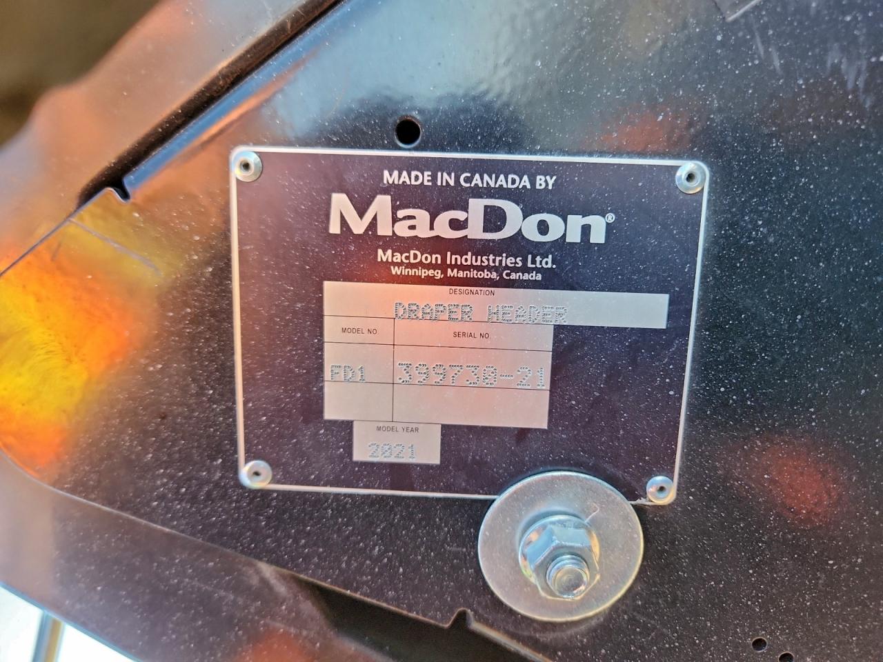 2021 Mac Don Fd135 VIN: 3973021 Lot: 94157535