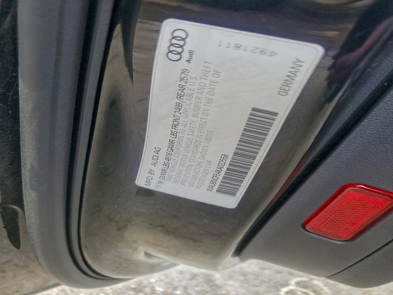 2019 Audi A5 Premium Plus VIN: WAUBNCF54KA022558 Lot: 93982695