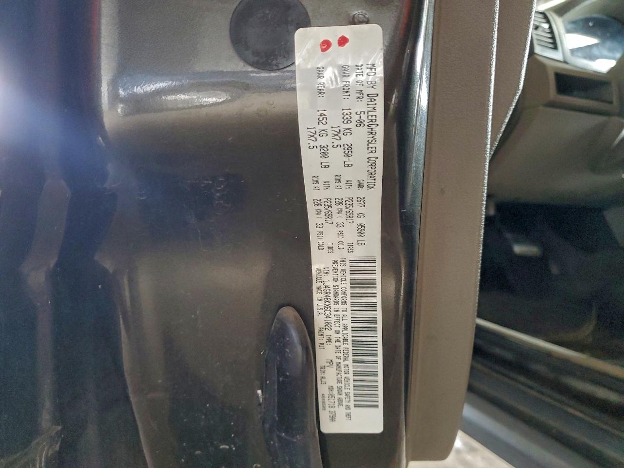 2006 Jeep Grand Cherokee Laredo VIN: 1J4GR48KX6C341022 Lot: 96529625