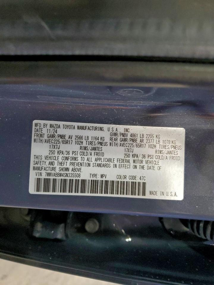 7MMVABBM4SN335508 2025 Mazda Cx-50 Preferred