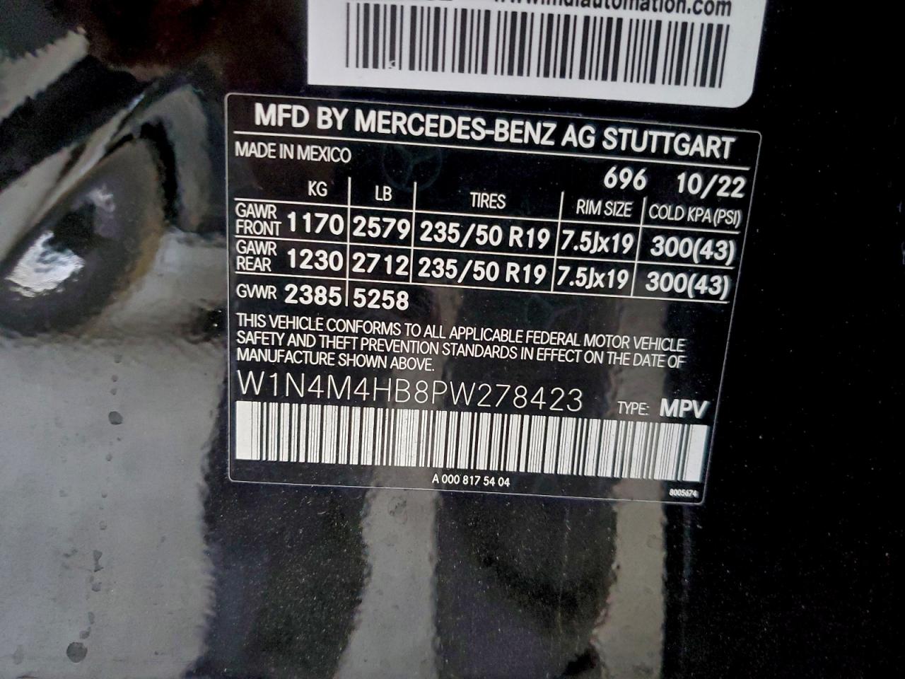 Фото: W1N4M4HB8PW278423