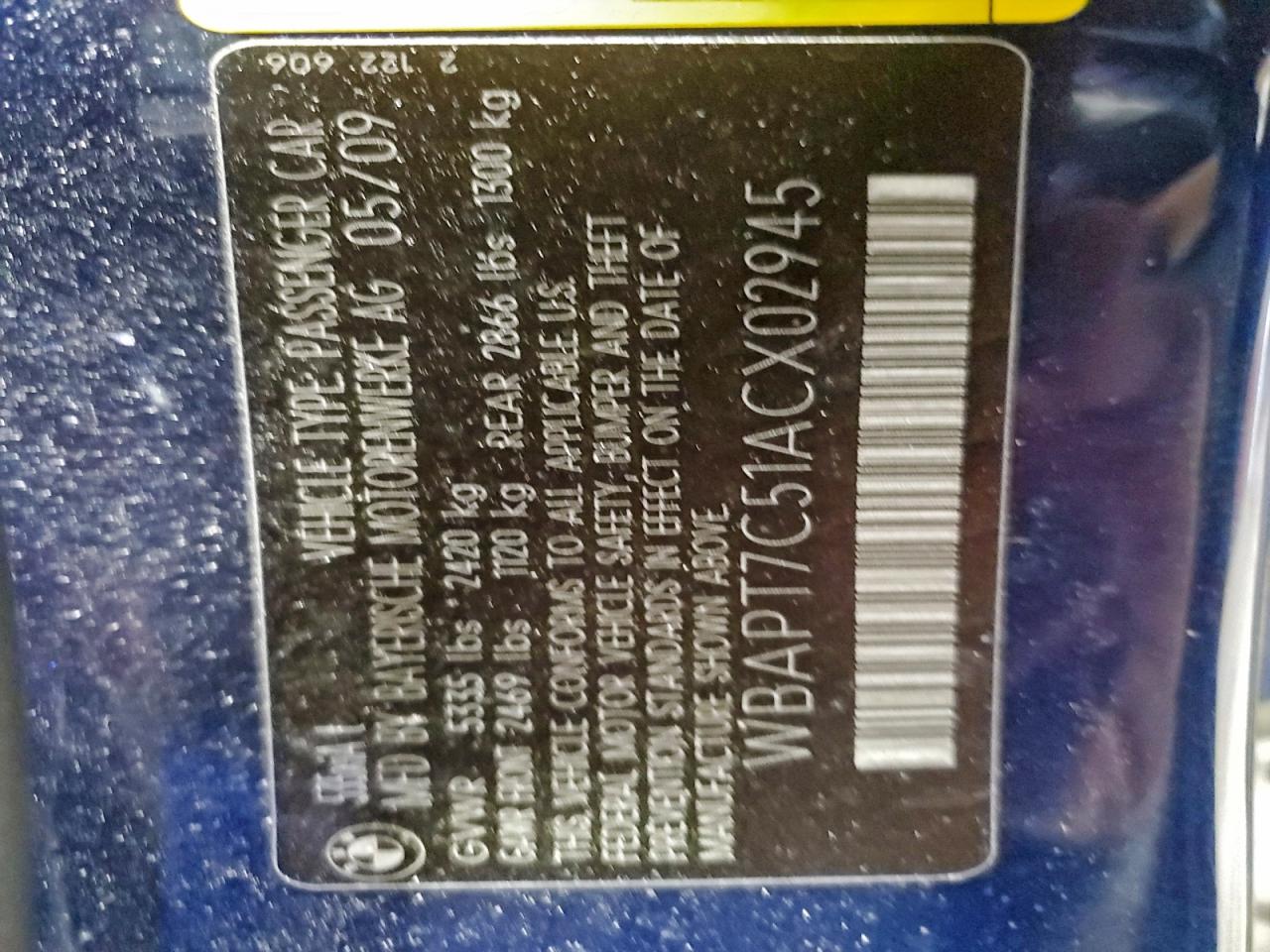 Фото: WBAPT7C51ACX02945