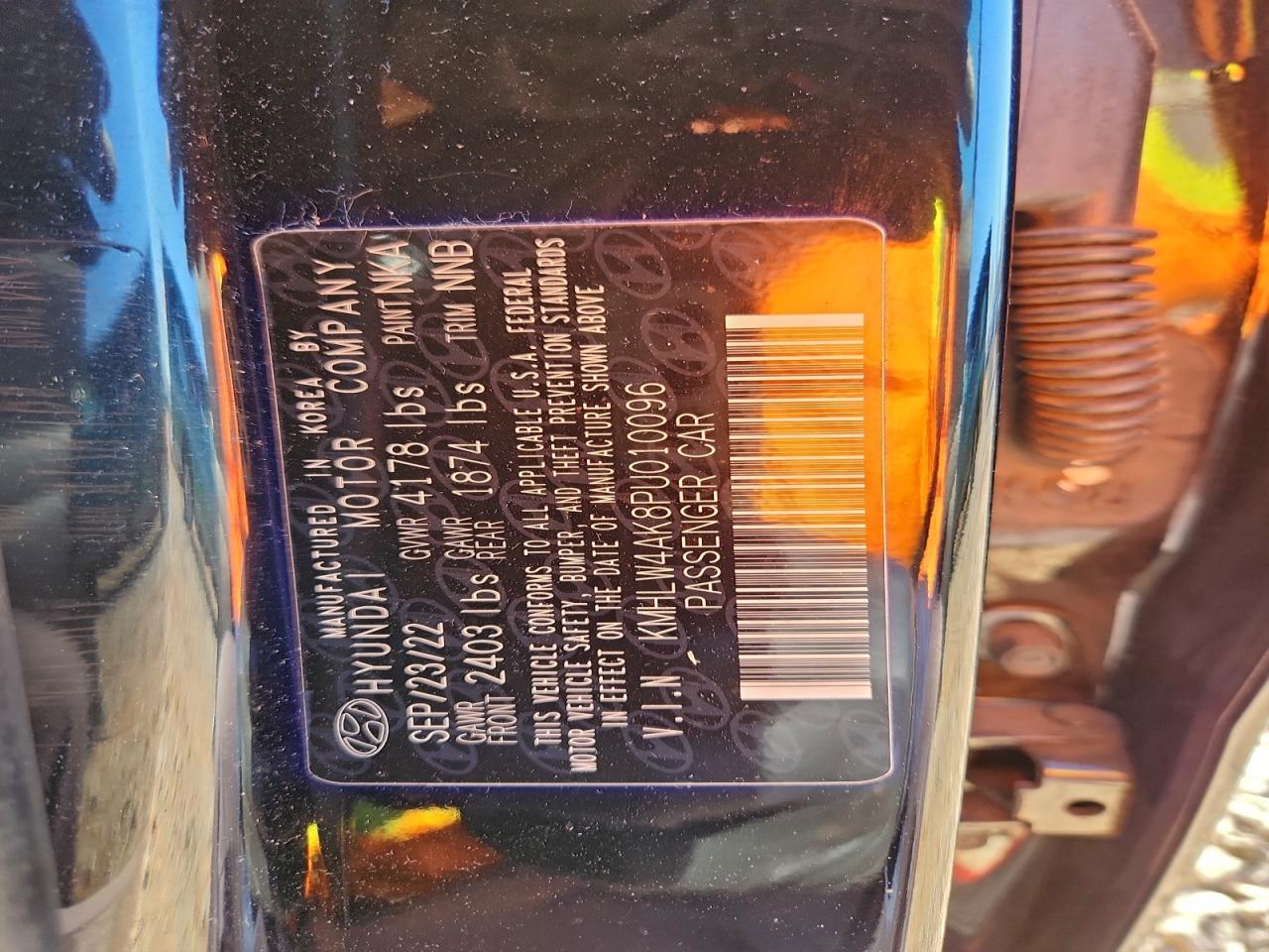 2023 Hyundai Elantra N VIN: KMHLW4AK8PU010096 Lot: 93899025