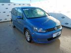 2013 VOLKSWAGEN TOURAN 1.6 TDI 105 SE 5DR for sale at Copart BRISTOL