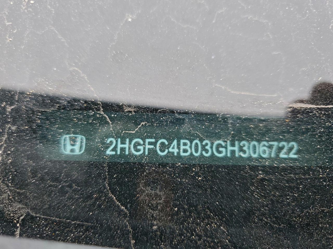 2016 Honda Civic Lx VIN: 2HGFC4B03GH306722 Lot: 94910465
