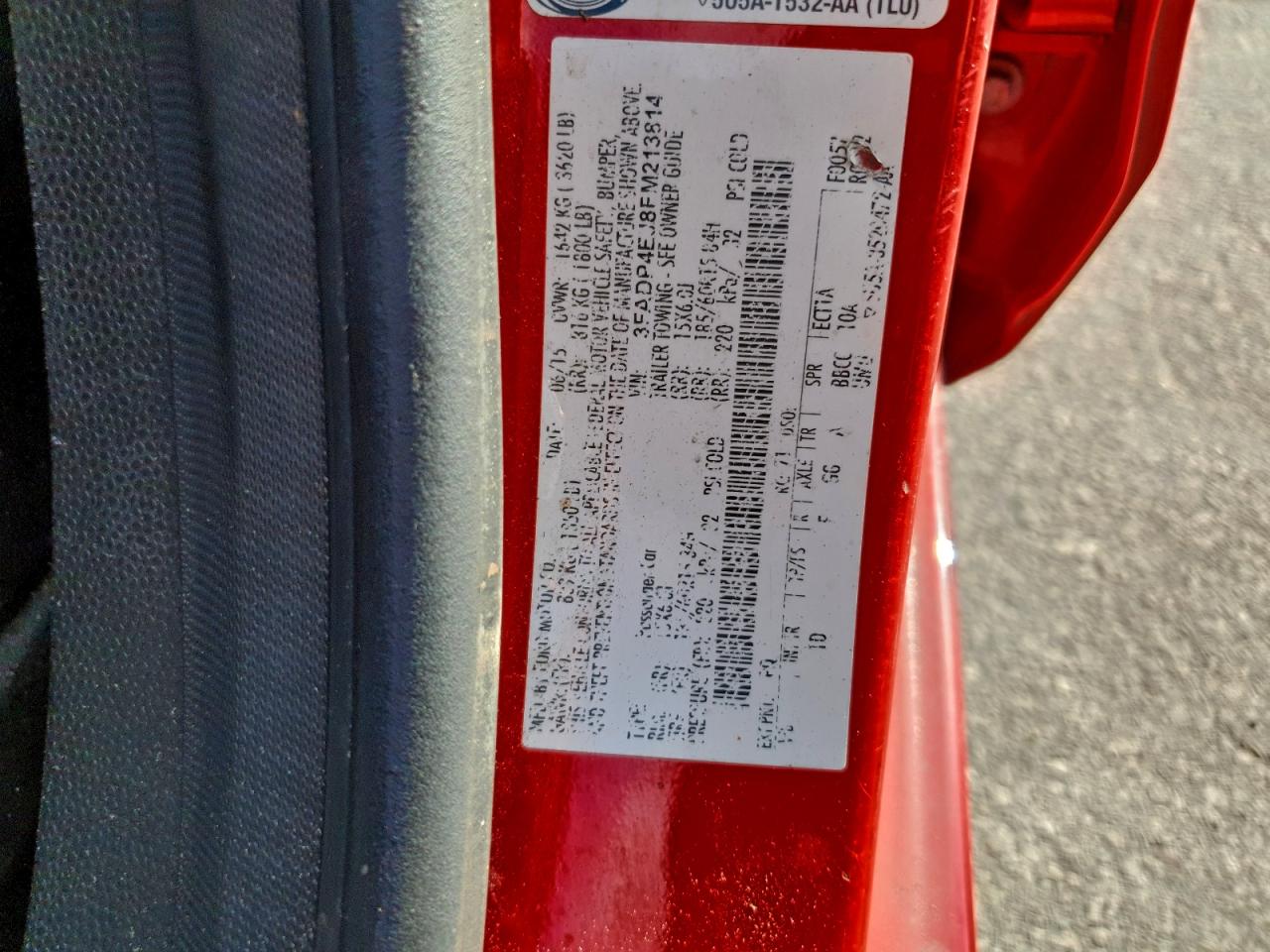 2015 Ford Fiesta Se VIN: 3FADP4EJ8FM213814 Lot: 95982075