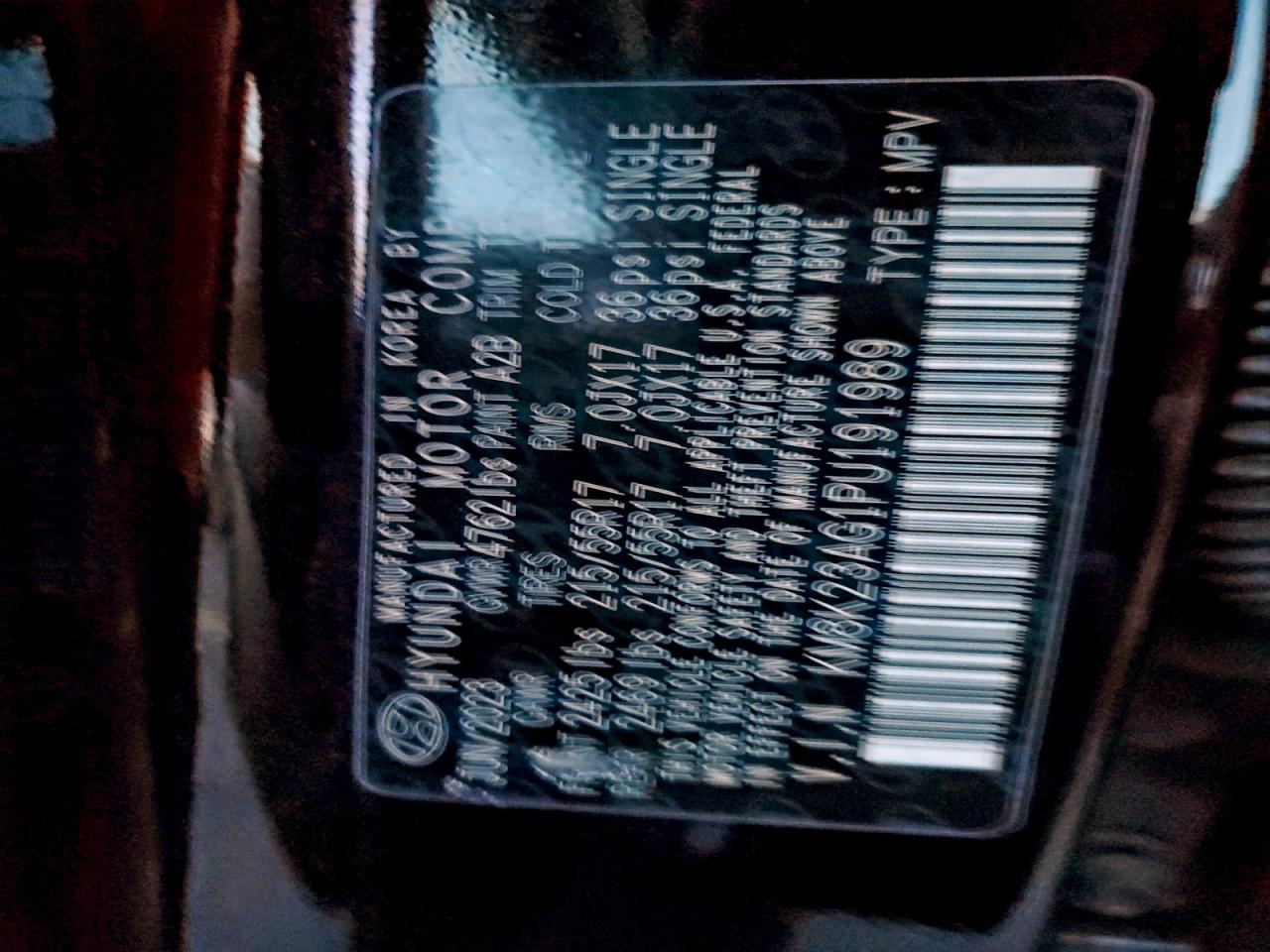 2023 Hyundai Kona Se VIN: KM8K23AG1PU191989 Lot: 94765805