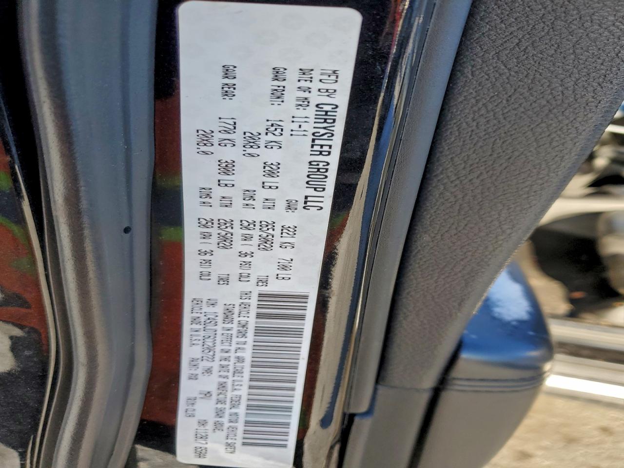 2012 Dodge Durango Crew VIN: 1C4SDJDT6CC205722 Lot: 96701485