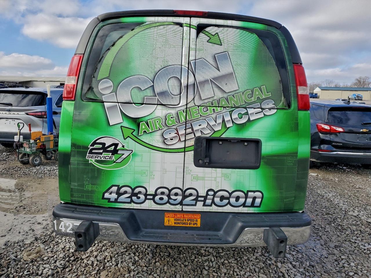 2018 Chevrolet Express G2500 Delivery Van VIN: 1GCWGAFG3J1906378 Lot: 93669765