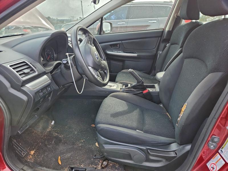  SUBARU IMPREZA 2016 Red