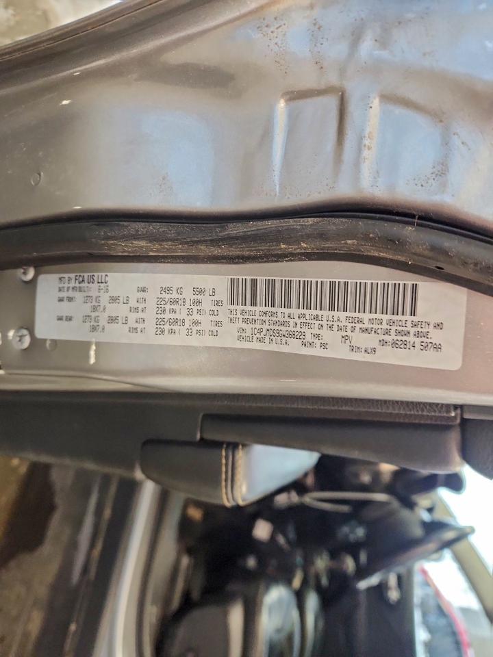 2016 Jeep Cherokee Limited VIN: 1C4PJMDS9GW368229 Lot: 96256395