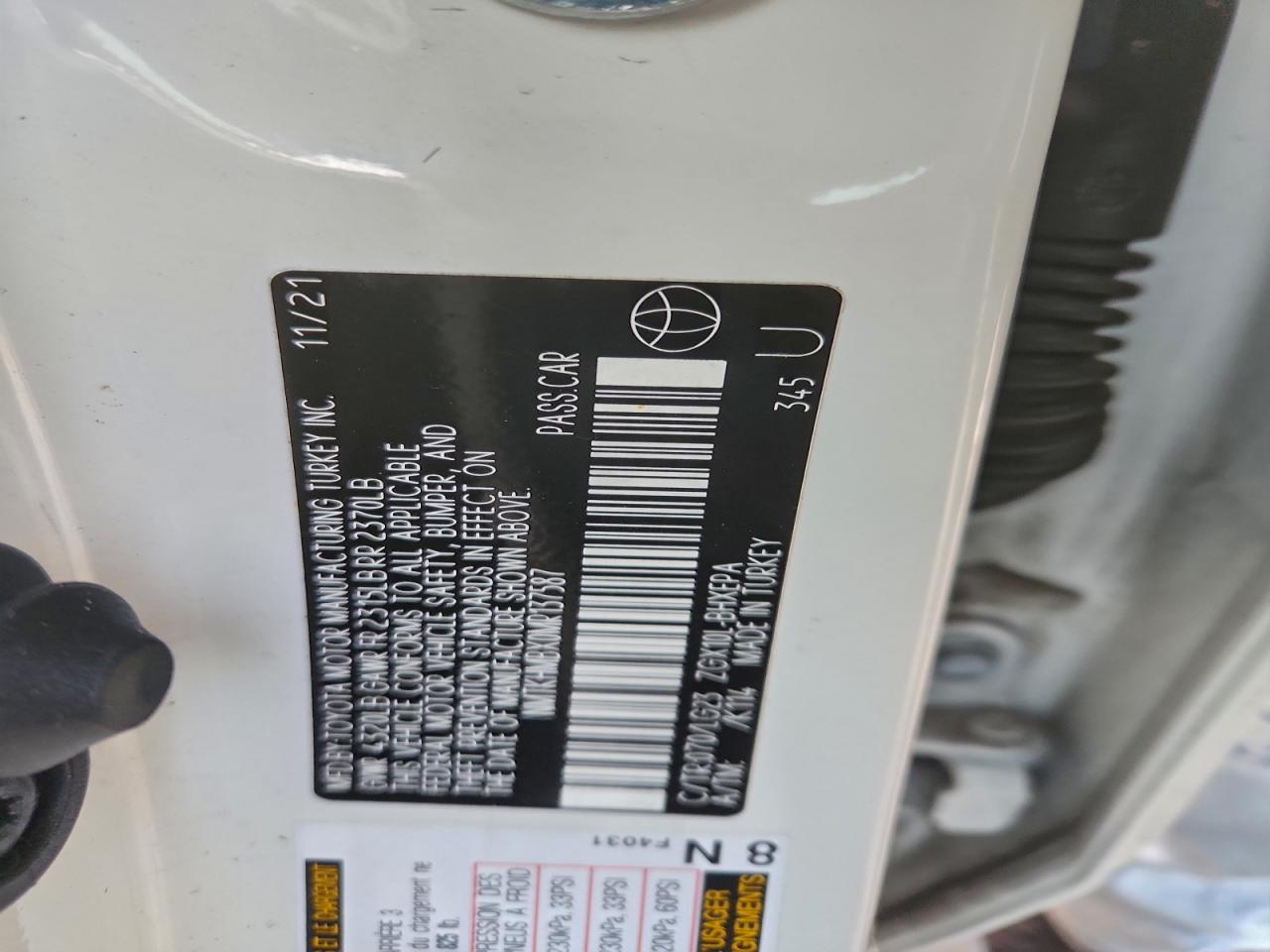 2021 Toyota C-Hr Xle VIN: NMTKHMBX0MR137587 Lot: 95468705