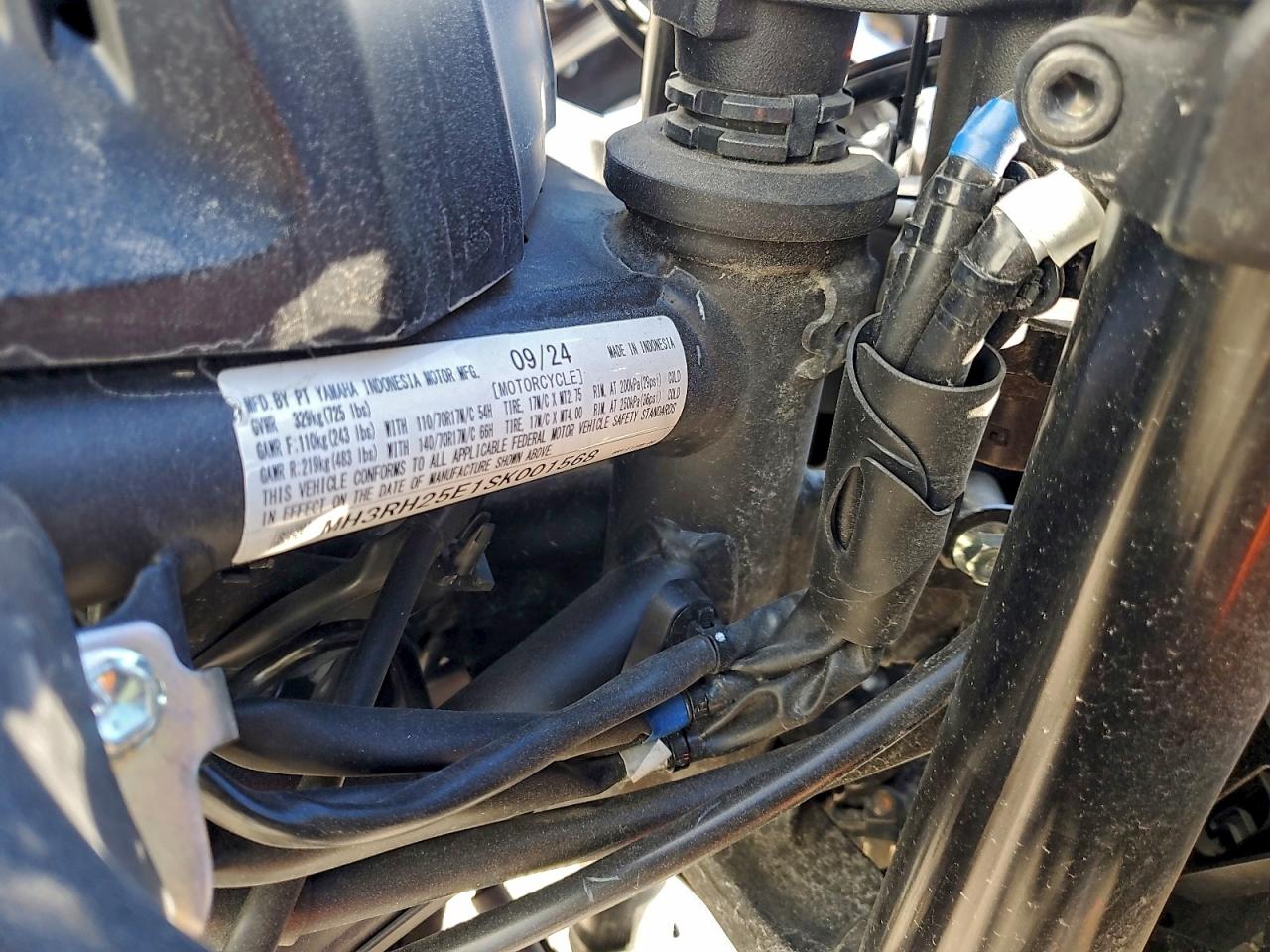 2025 Yamaha Yfz320 A VIN: MH3RH25E1SK001568 Lot: 97133525