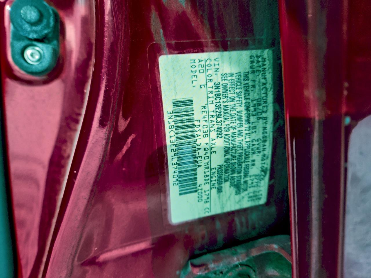 2009 Nissan Versa S VIN: 3N1BC13E29L374092 Lot: 95781575