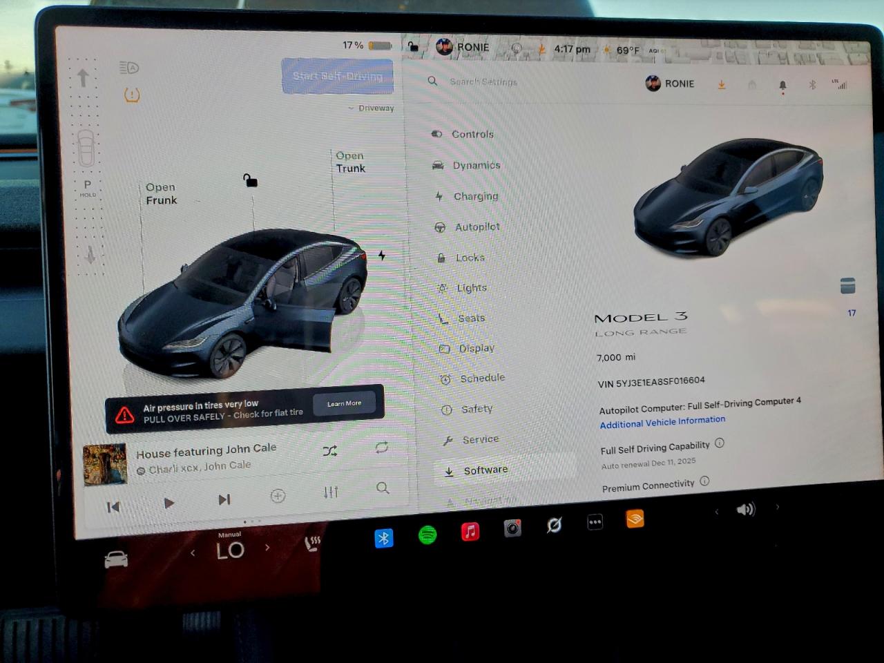 2025 Tesla Model 3 VIN: 5YJ3E1EA8SF016604 Lot: 94830645