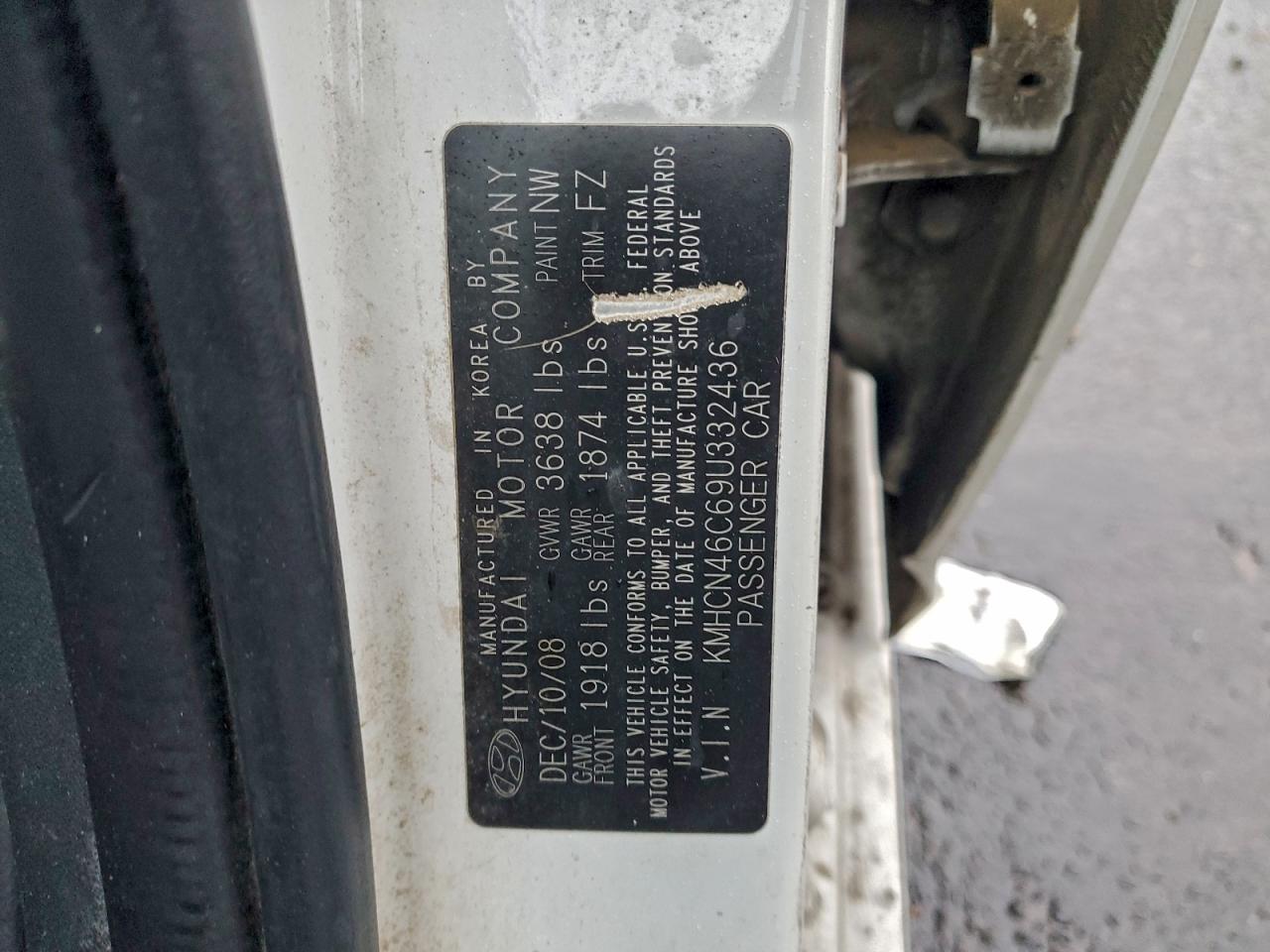 2009 Hyundai Accent Gls VIN: KMHCN46C69U332436 Lot: 95859555