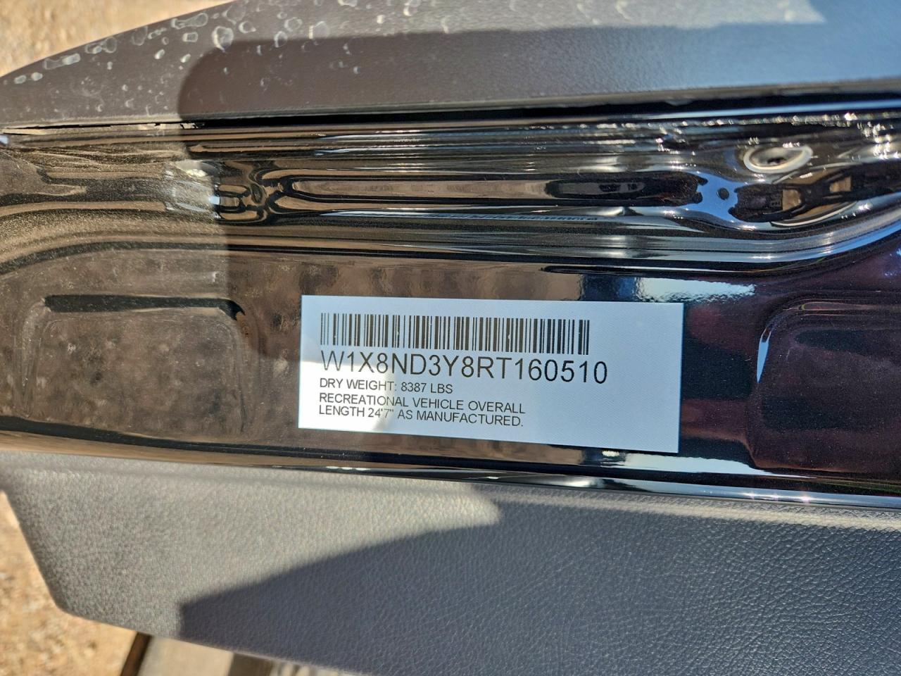 2024 Mercedes-Benz Sprinter 3500 VIN: W1X8ND3Y8RT160510 Lot: 94704675